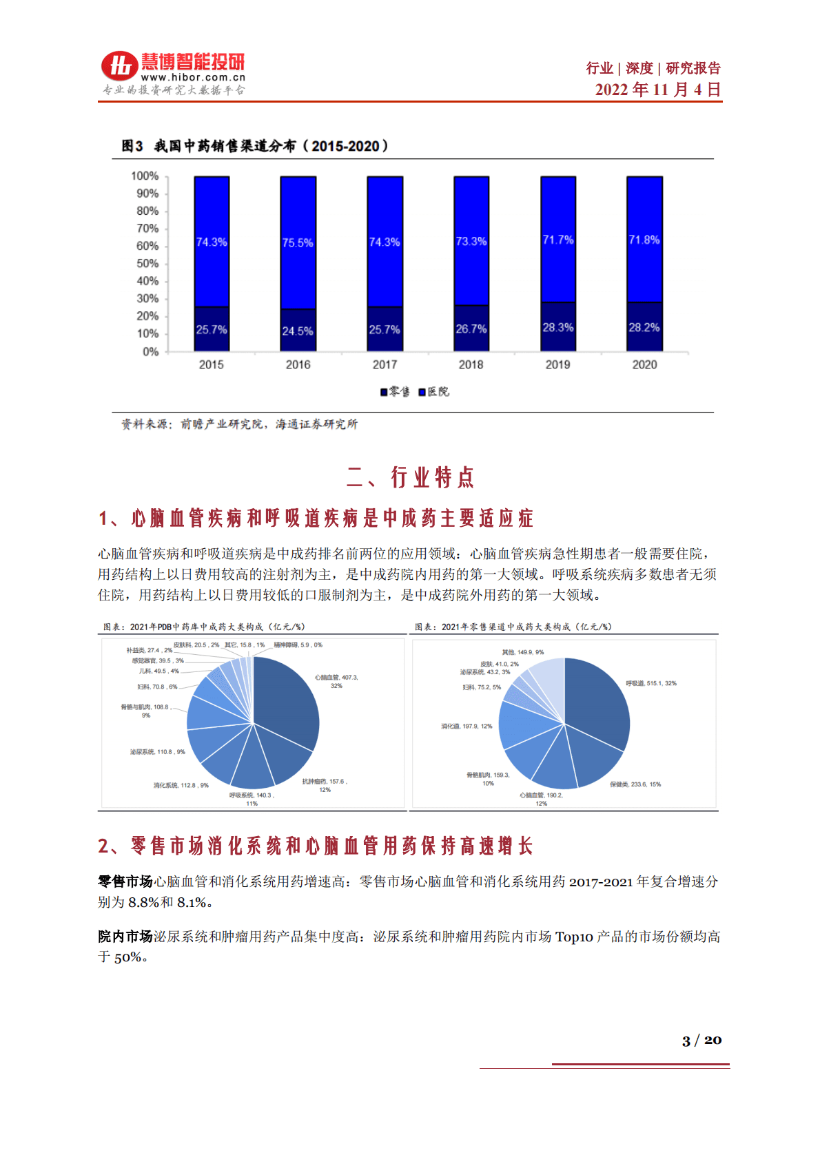 中药行业深度：政策分析、行业趋势、产业链及相关公司深度梳理-221104 第3页