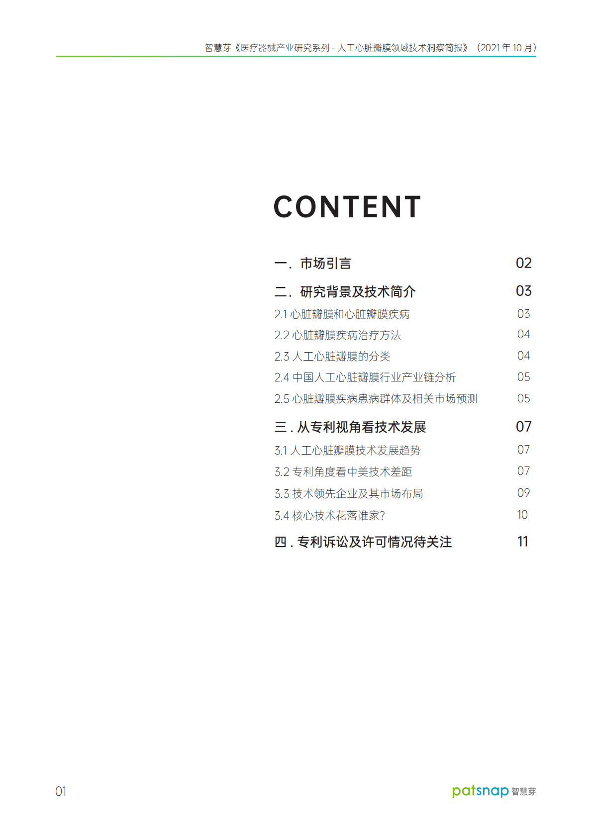 智慧芽：2021人工心脏瓣膜领域技术洞察简报 第2页