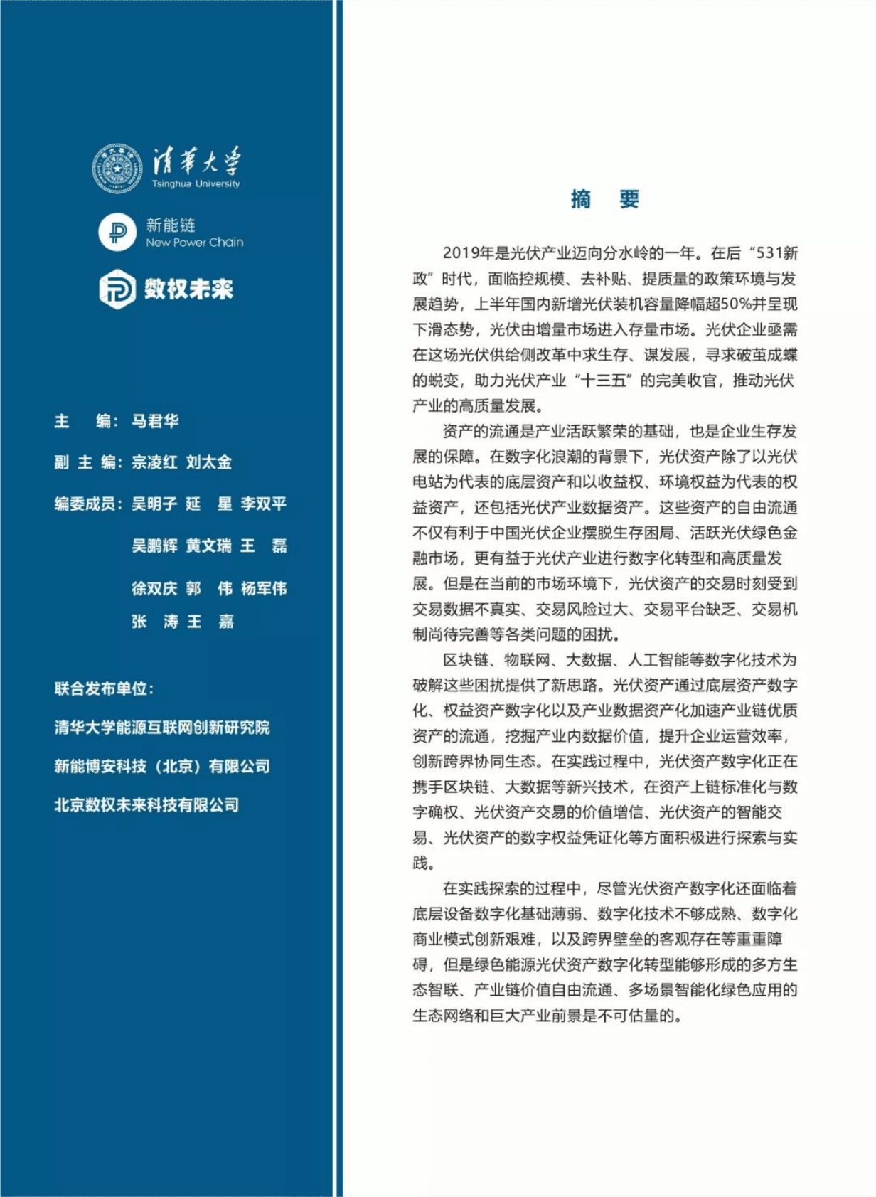 清华大学&新能链：绿色能源资产交易数字化转型发展蓝皮书（光伏篇） 第2页
