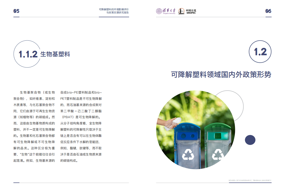 清华大学&中国石化：可降解塑料的环境影响评价与政策支撑研究项目报告 第6页