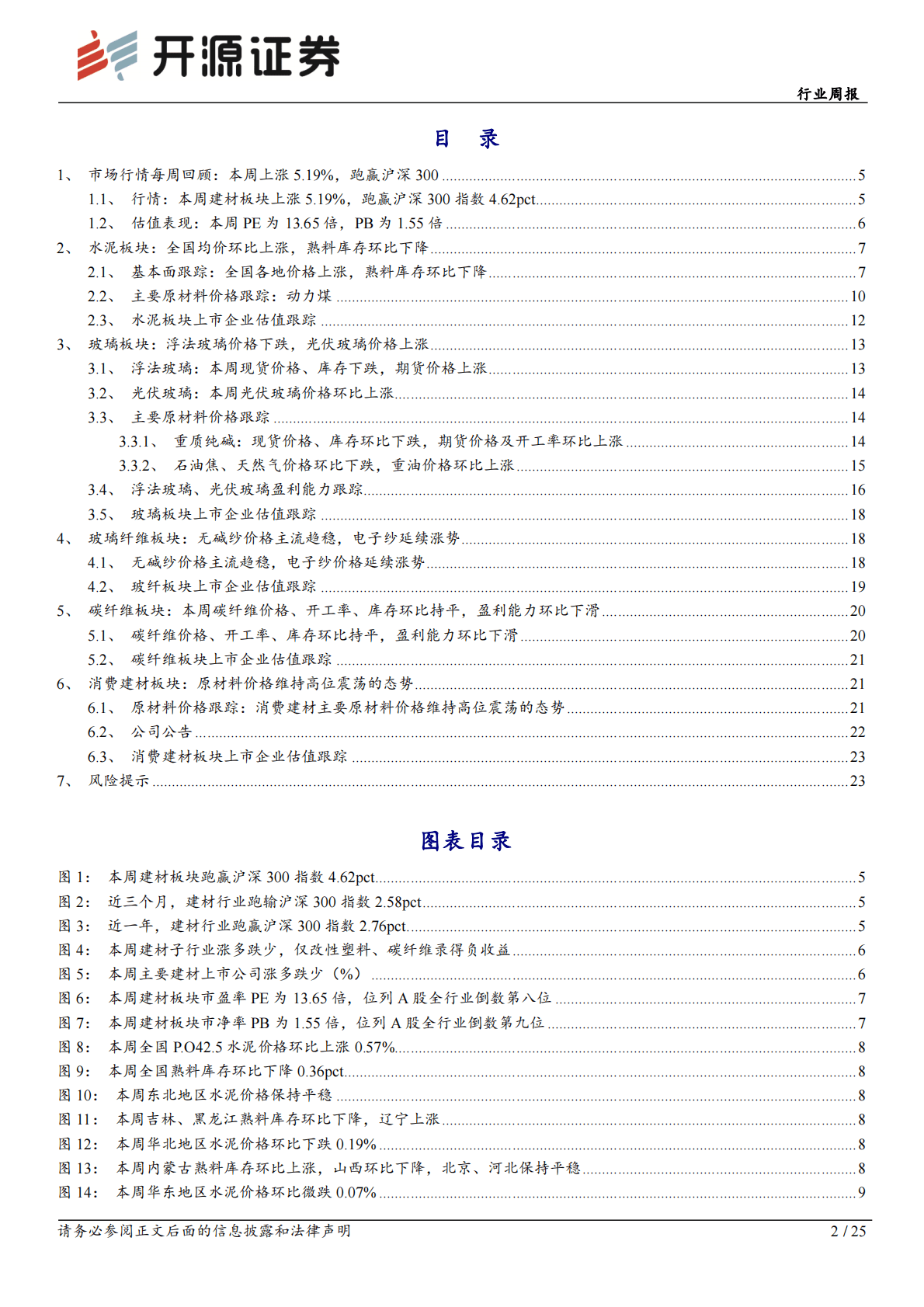 建筑材料行业周报：地产等支持政策频出，板块迎底部布局良机 第2页