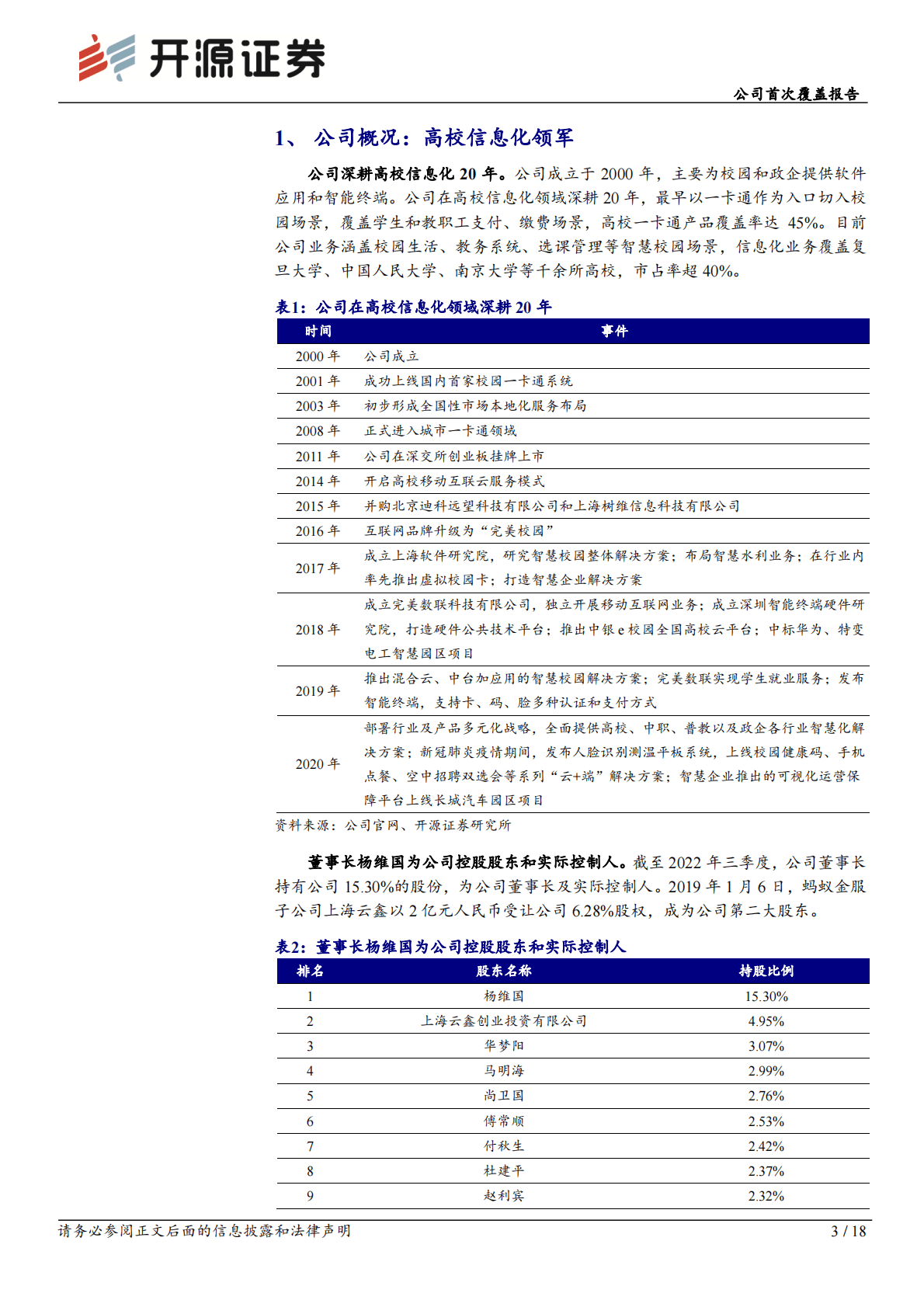 新开普公司首次覆盖报告：高校信息化领军，迎来新一轮高增长机遇 第3页
