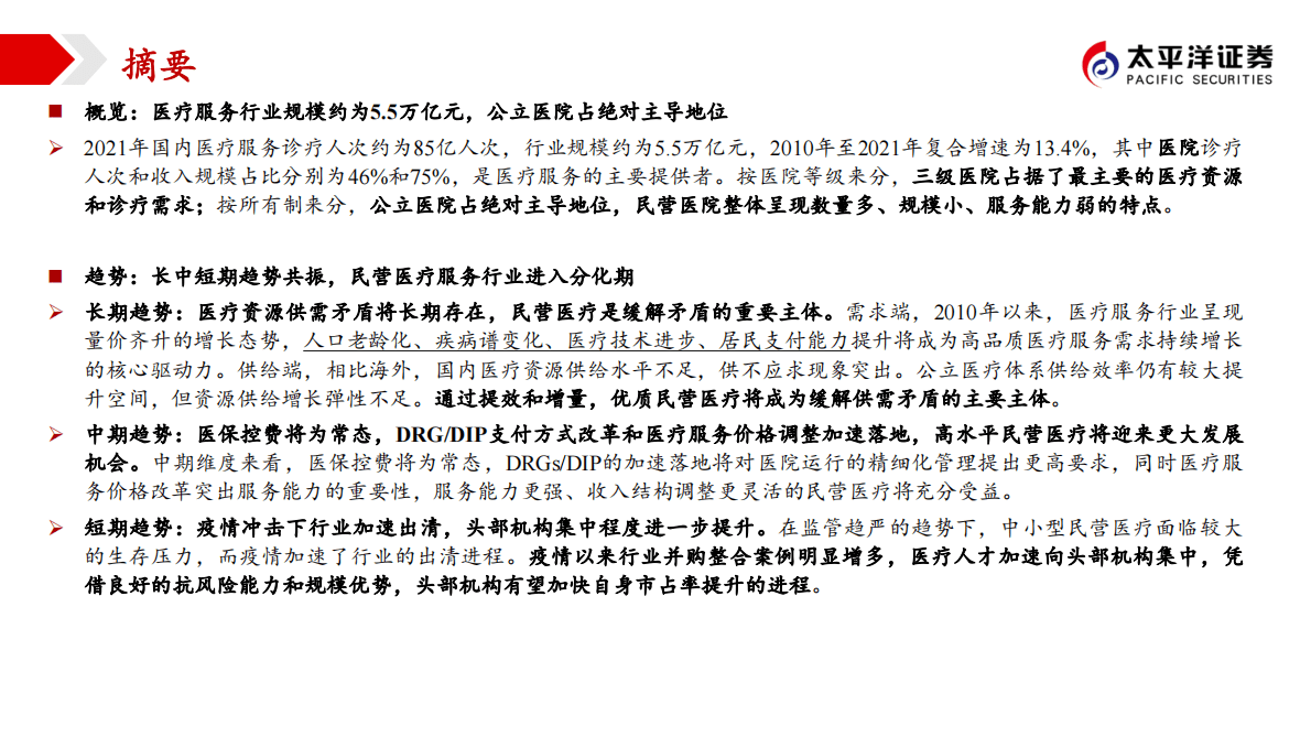医疗服务行业深度报告：供需缺口孕育民营医疗大机遇，细分赛道模式各异 第2页