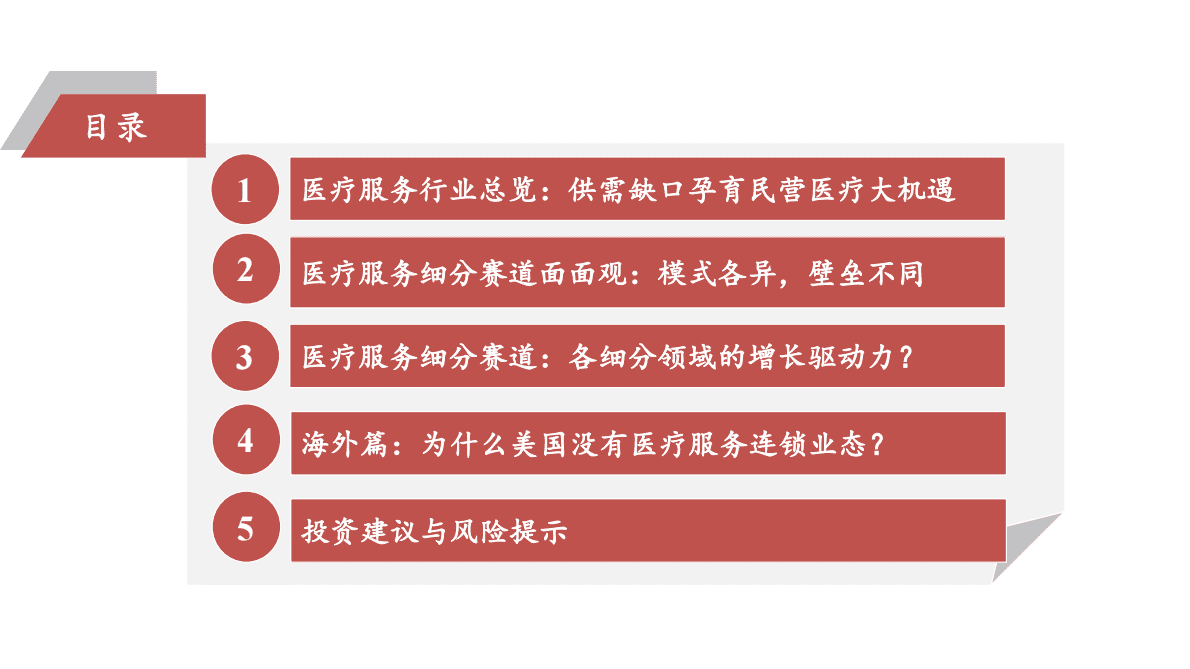 医疗服务行业深度报告：供需缺口孕育民营医疗大机遇，细分赛道模式各异 第4页