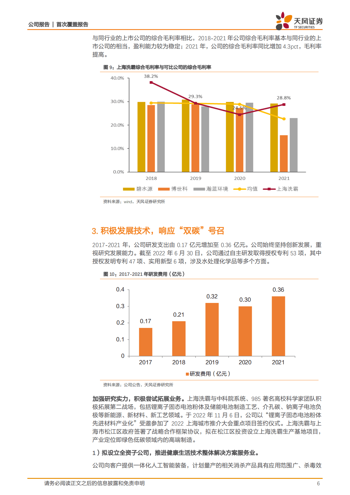 上海洗霸首次覆盖报告：持续夯实研究能力，布局进军新领域 第6页