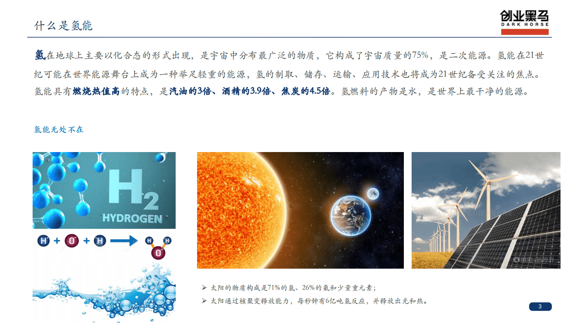 创业黑马：黑马氢能产业链研究 第3页