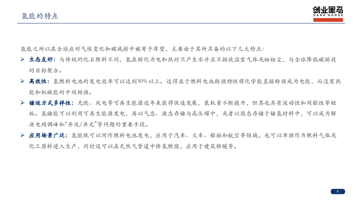 创业黑马：黑马氢能产业链研究 第4页