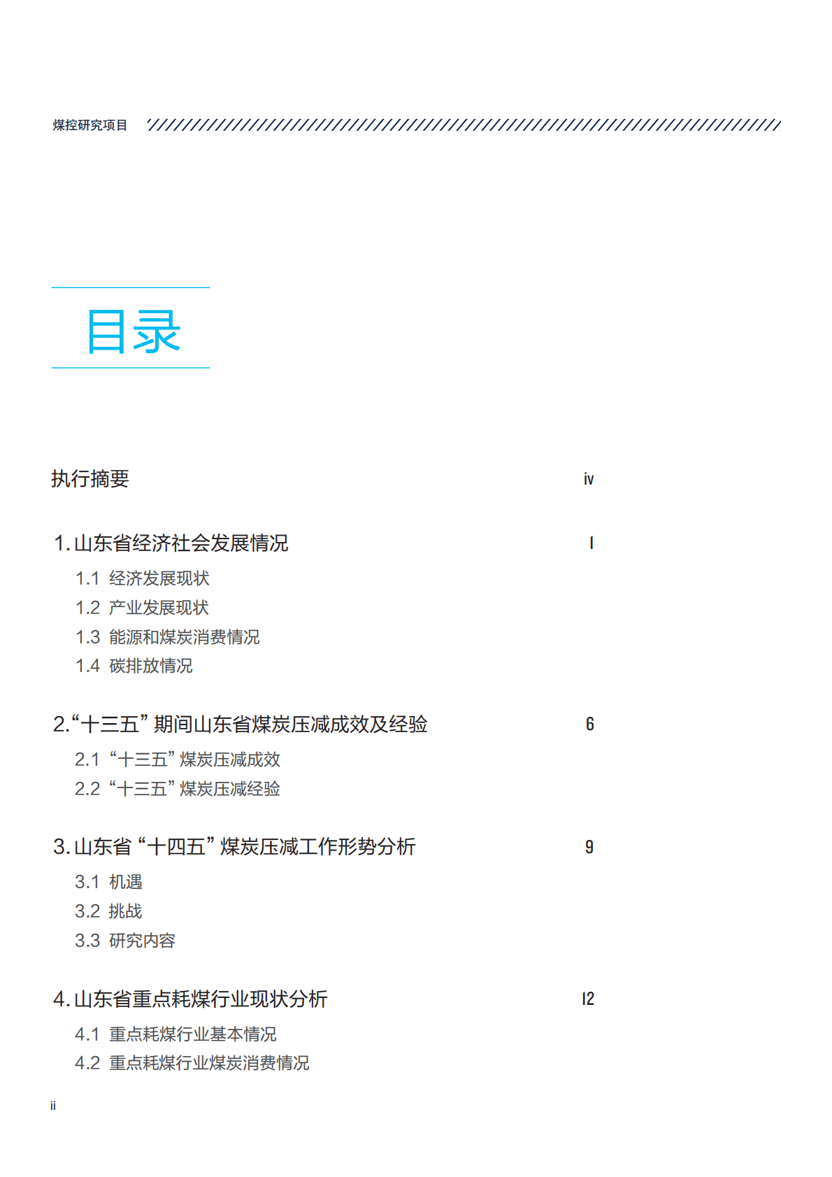 自然资源保护协会：山东省“十四五”重点耗煤行业减煤路径研究 第4页