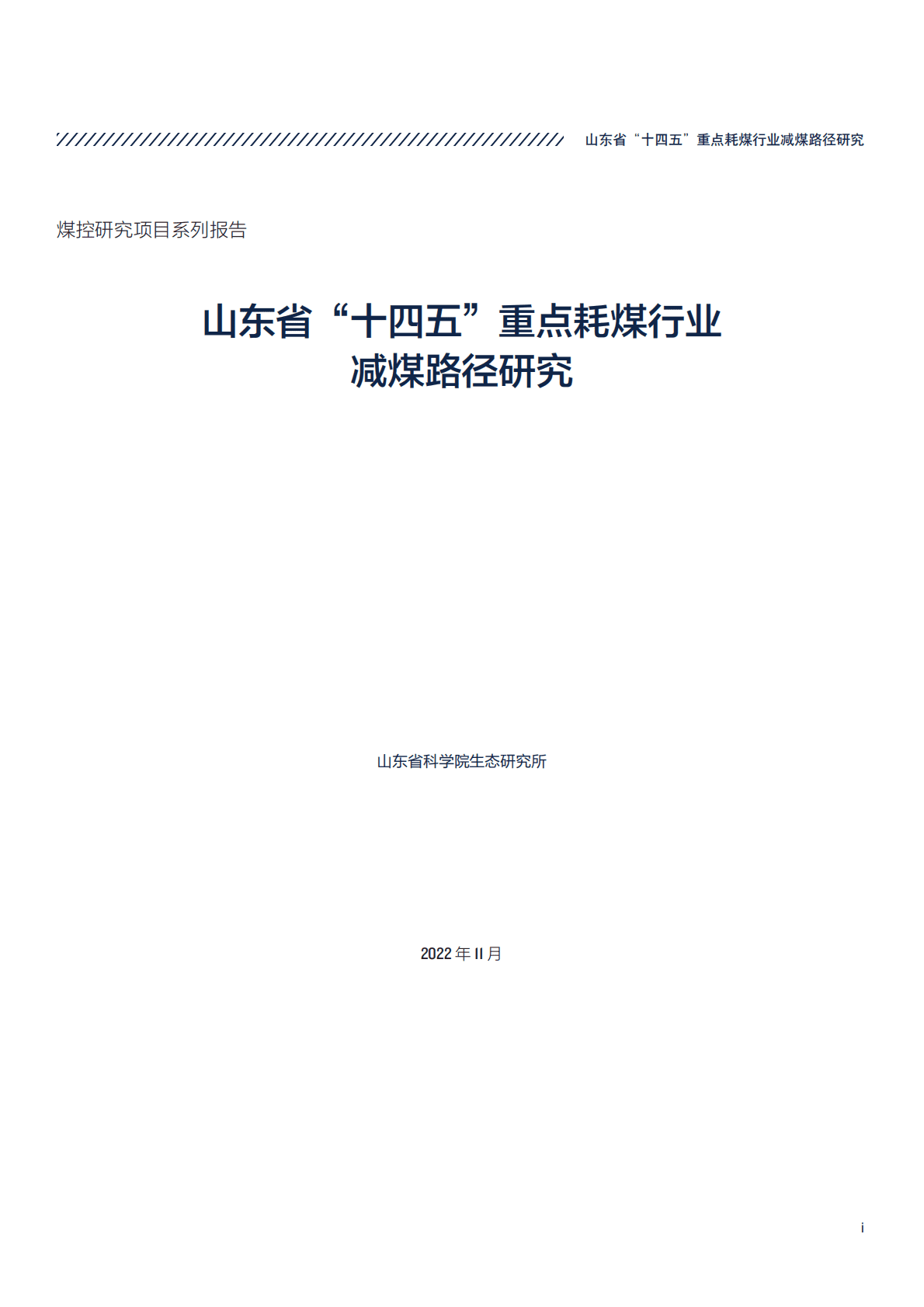 自然资源保护协会：山东省“十四五”重点耗煤行业减煤路径研究 第3页