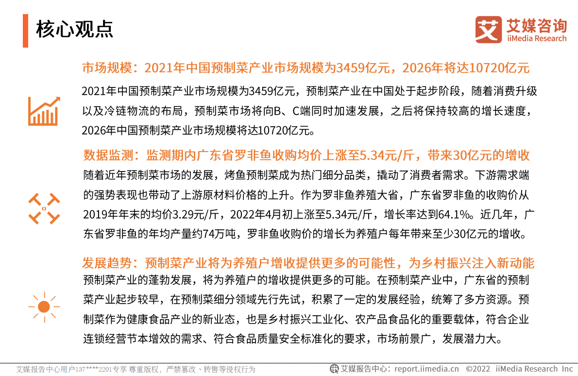 艾媒咨询：广东省预制菜产业对乡村振兴的牵引研究&mdash;&mdash;以罗非鱼价格变化监测为例 第3页
