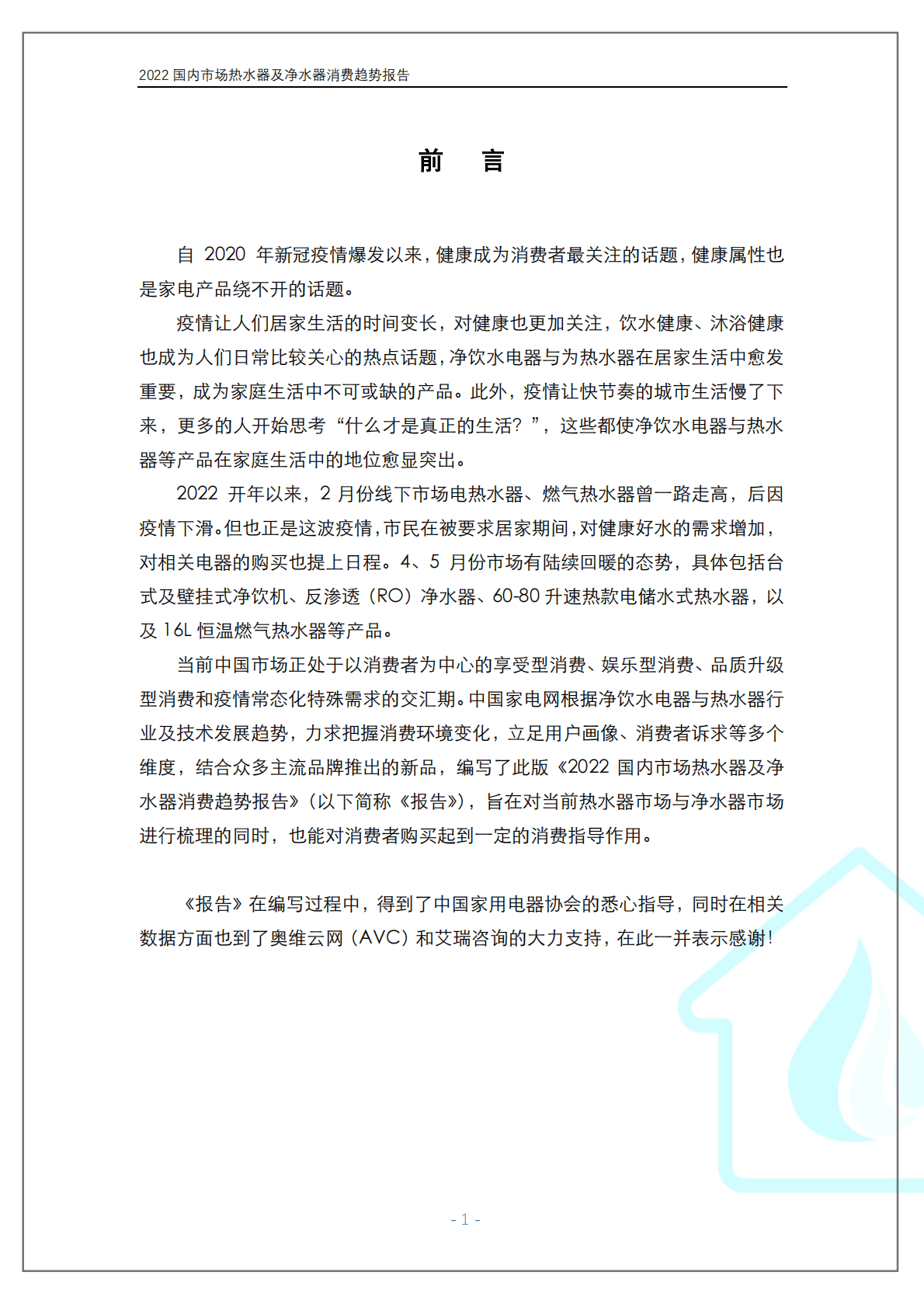 中国家电网：2022国内市场热水器及净水器消费趋势报告 第2页