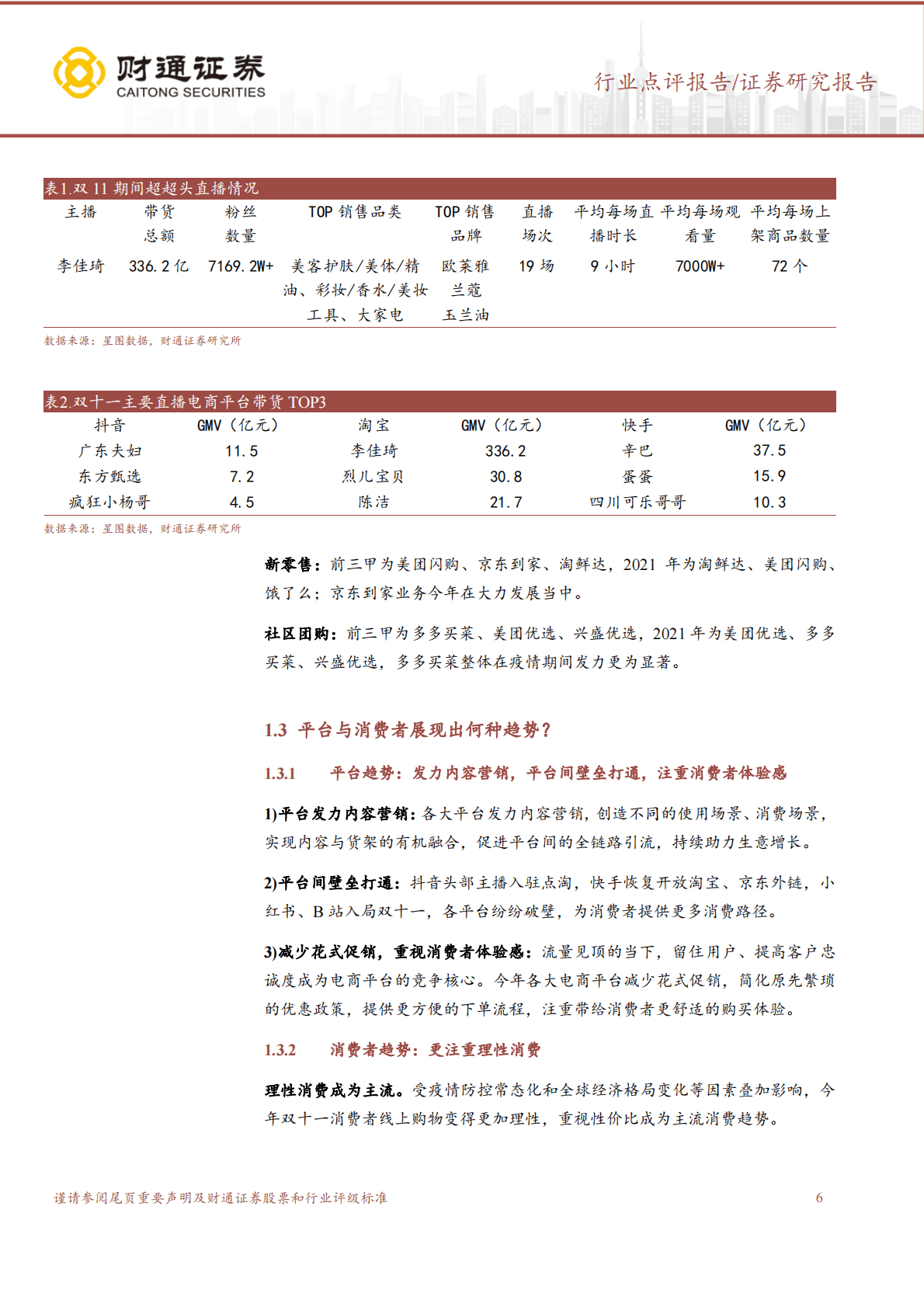 化妆品：双十一大盘&美妆表现总结-国货崛起，分化持续 第6页