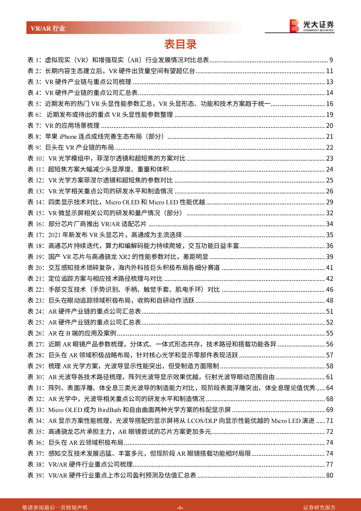 VRAR行业深度研究系列报告（硬件篇）：VRAR性能提升落地加速，关注硬件供应链迭代机遇 第6页