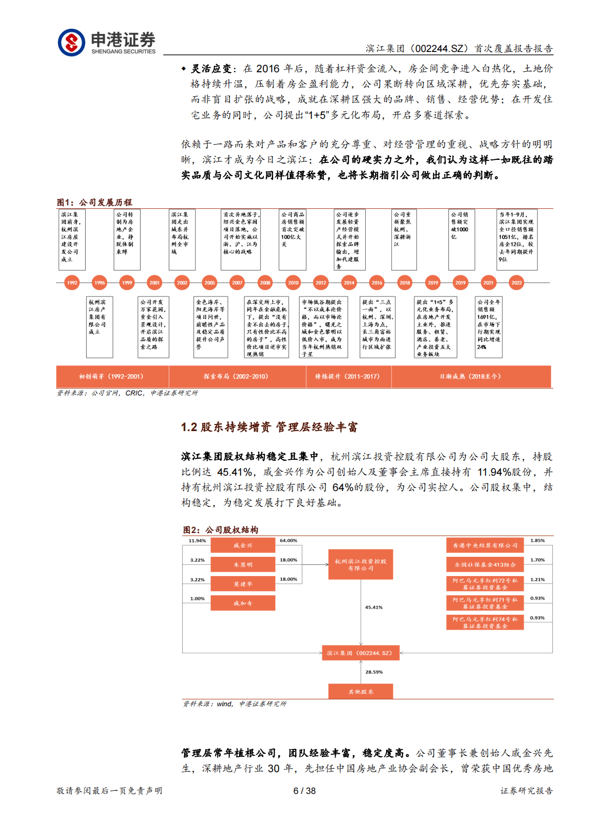 滨江集团：首次覆盖报告：时代的宠儿，踏实的老兵 第6页