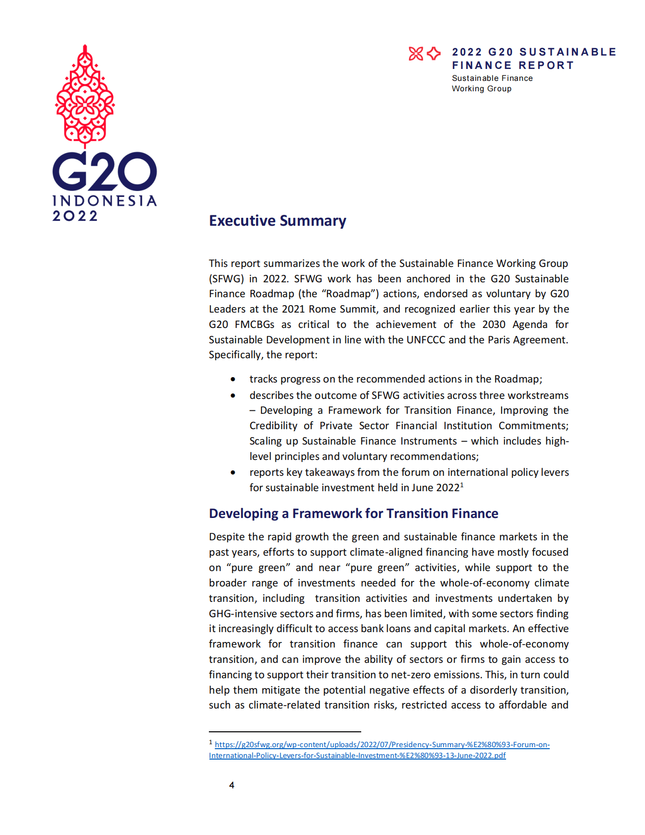 二十国集团（G20）：2022年G20可持续金融报告【英文版】 第4页