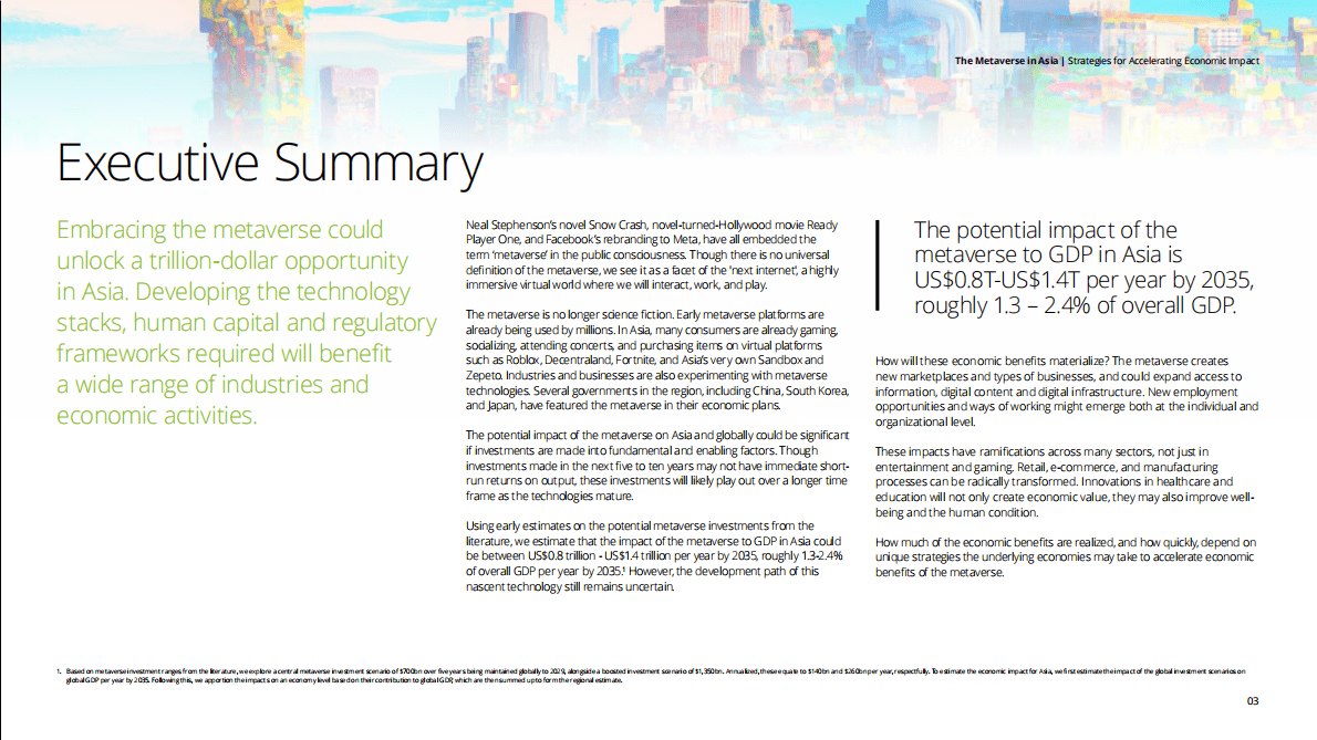德勤：亚洲的元宇宙：加速经济影响的战略【英文版】 第3页