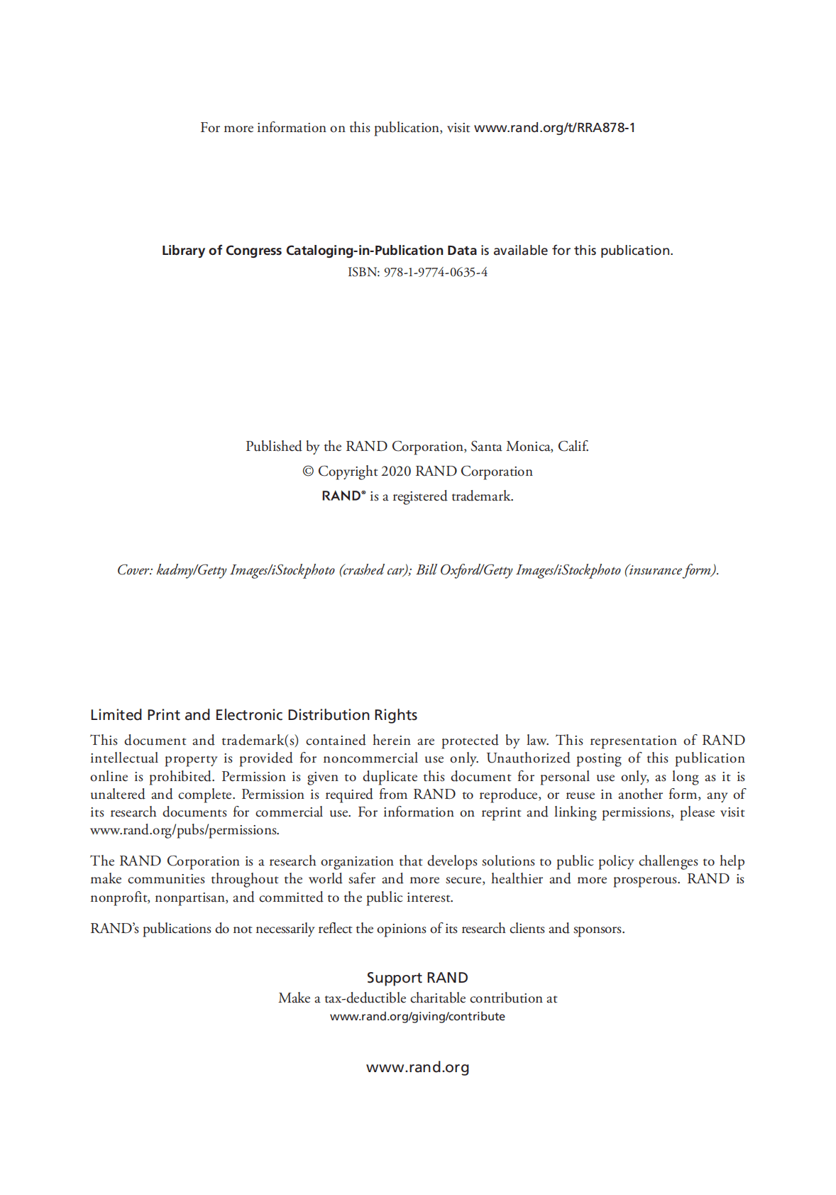兰德：自动驾驶和汽车保险的未来【英文版】 第2页