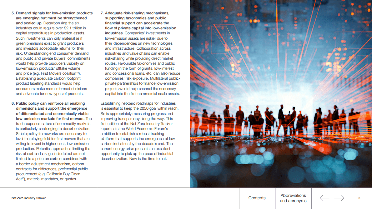 世界经济论坛：2022年净零排放工业跟踪报告【英文版】 第6页