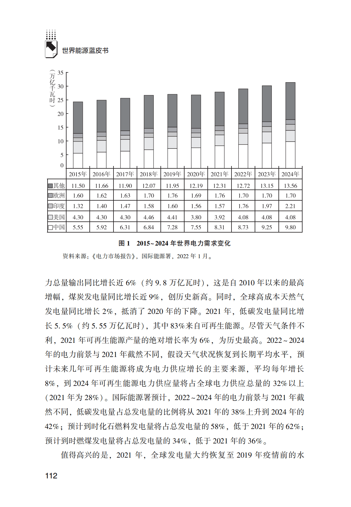 世界能源蓝皮书：2021年世界电力市场：供给、需求与新能源 第3页