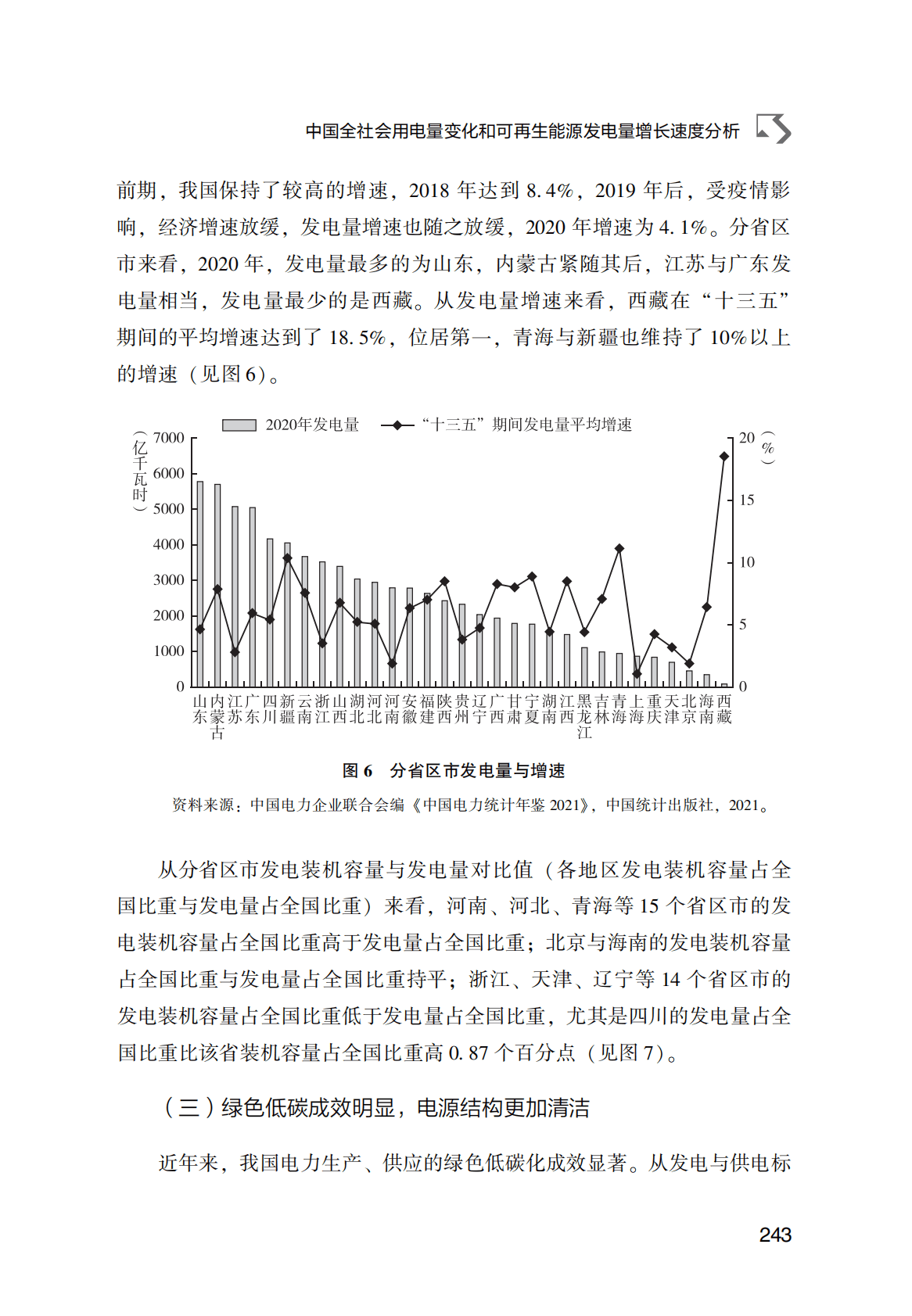 世界能源蓝皮书：中国全社会用电量变化和可再生能源发电量增长速度分析 第5页