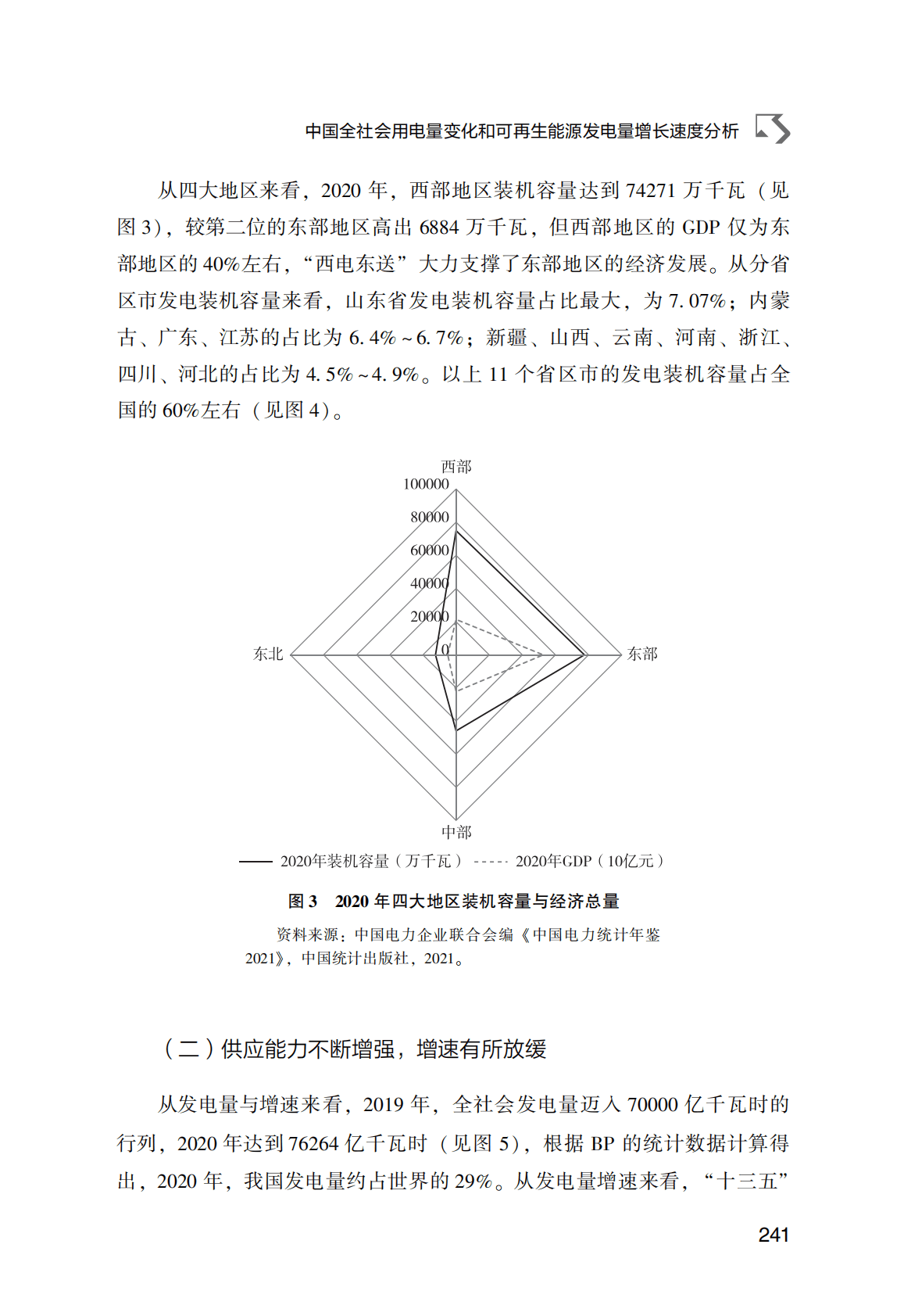 世界能源蓝皮书：中国全社会用电量变化和可再生能源发电量增长速度分析 第3页