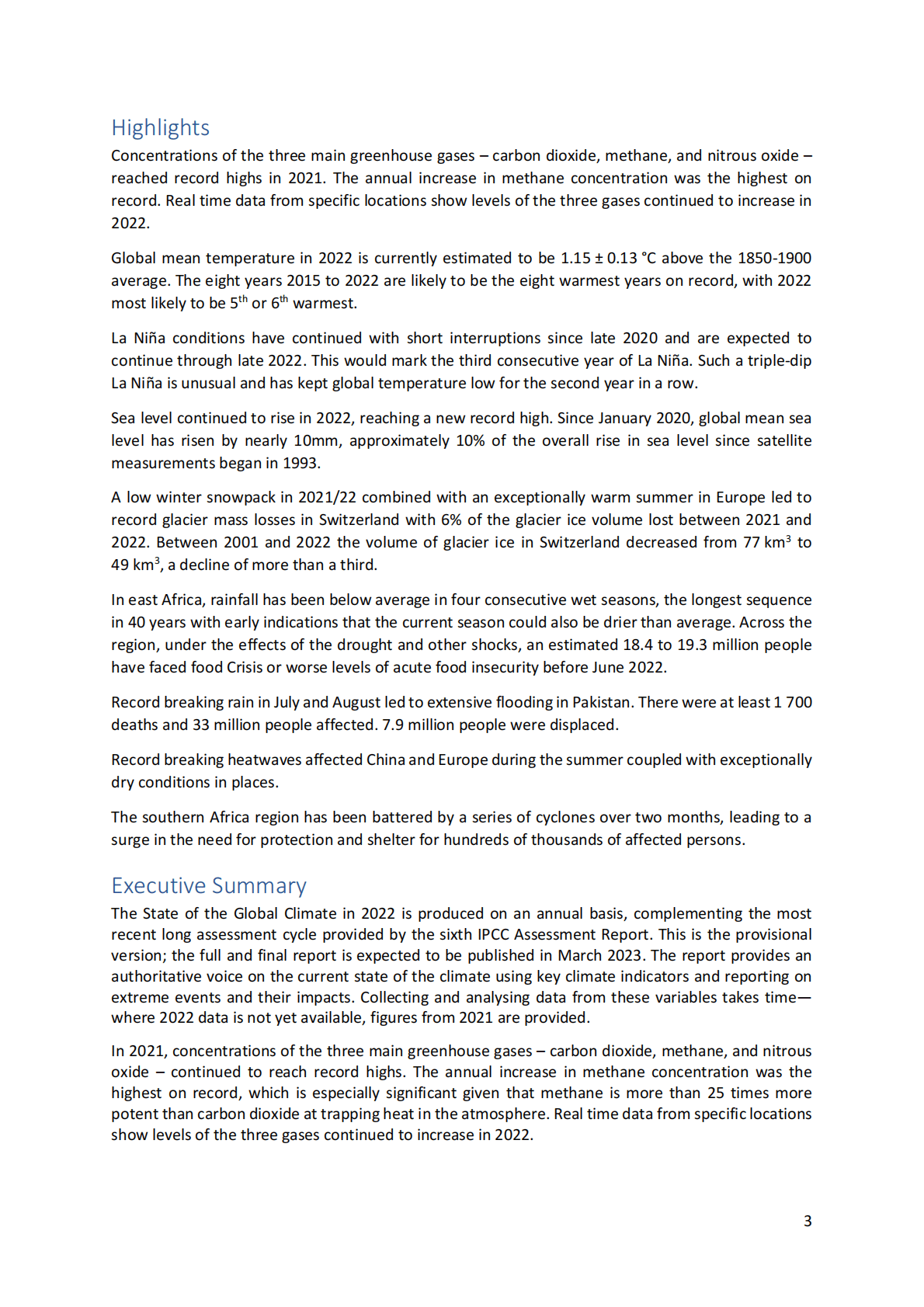 世界气象组织：2022年全球气候状况报告【英文版】 第3页
