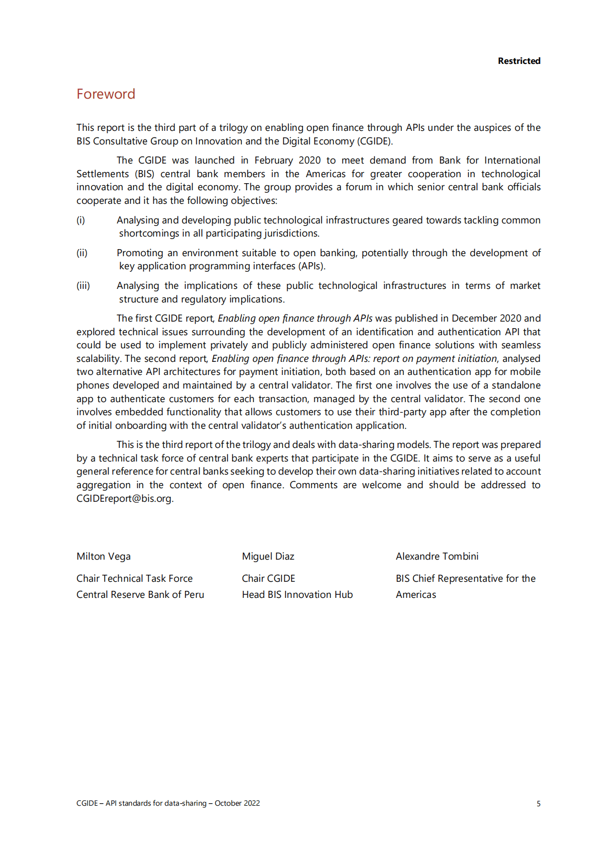 国际清算银行：数据共享的API标准专题报告【英文版】 第5页