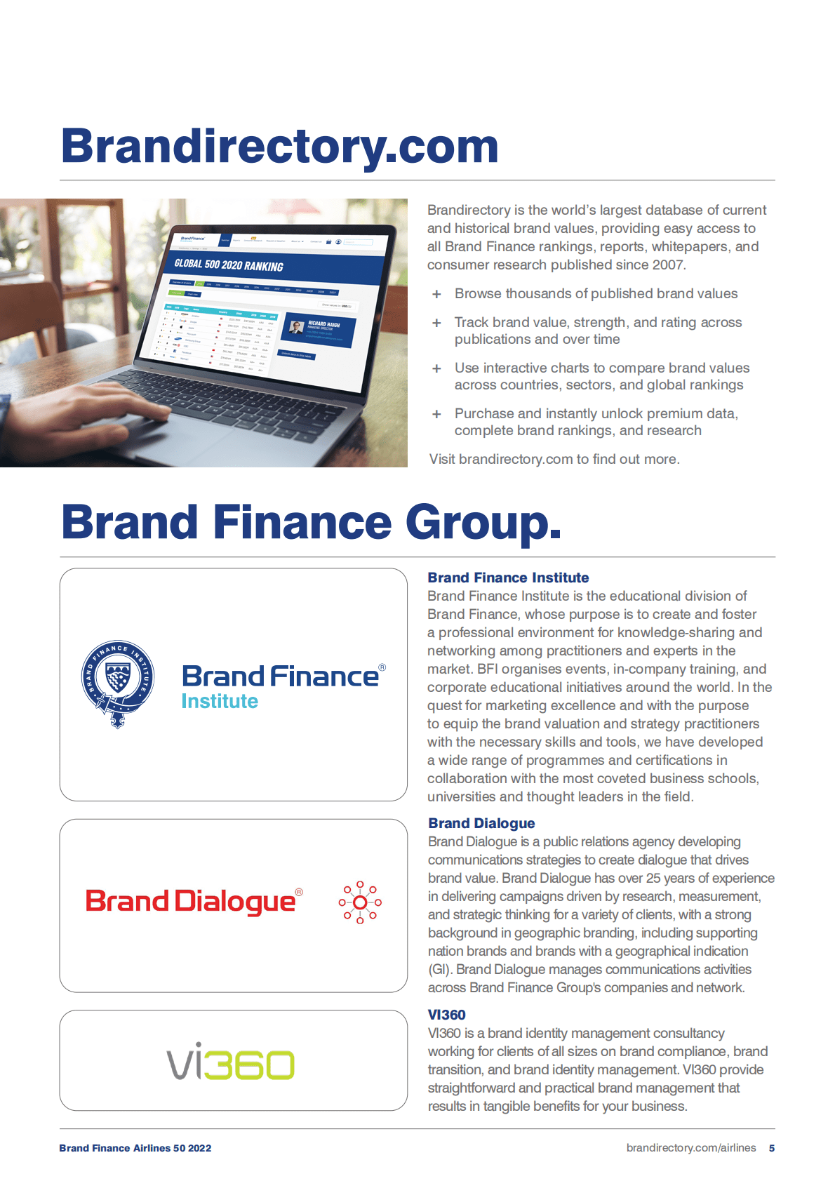 Brand Finance：2022年航空公司50强报告【英文版】 第5页