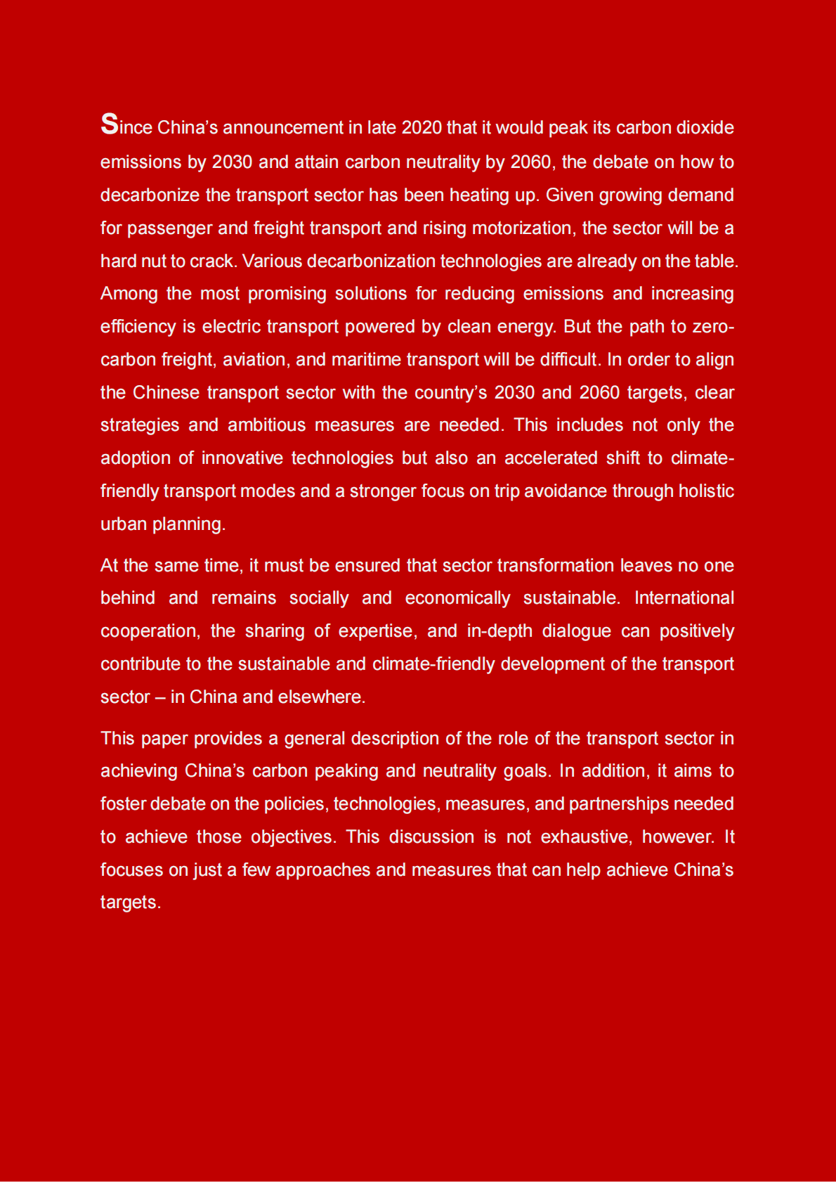 GIZ：迈向零排放：中国气候路径概述及其对交通运输行业的影响【英文版】 第4页