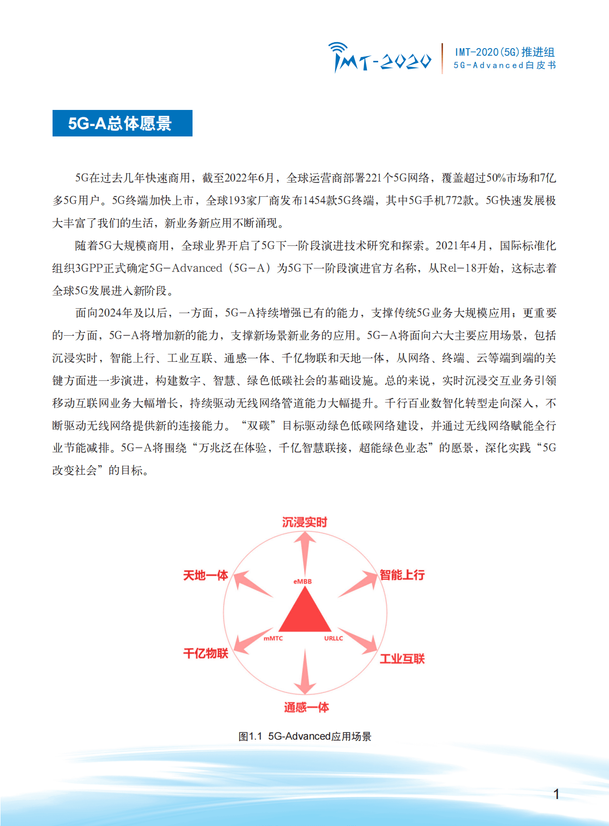 IMT-2020（5G）推进组：5G-Advanced场景需求与关键技术白皮书 第3页