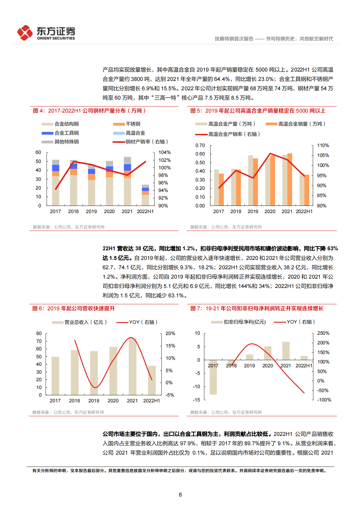 抚顺特钢首次报告：书写特钢历史，共创航空新时代 第6页