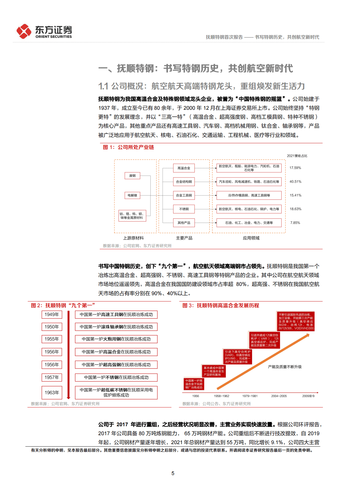 抚顺特钢首次报告：书写特钢历史，共创航空新时代 第5页