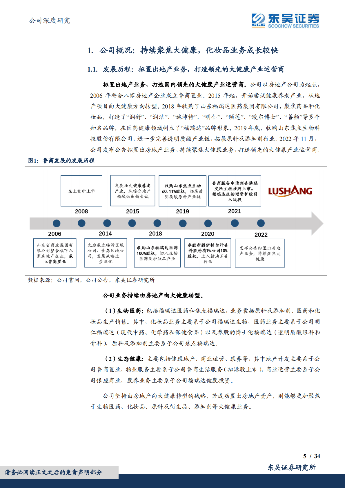 鲁商发展：拟剥离地产，化妆品业务快速崛起，转型大健康前景可期 第5页