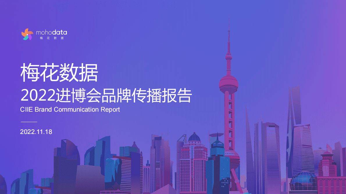 梅花数据：2022进博会品牌传播报告 第1页