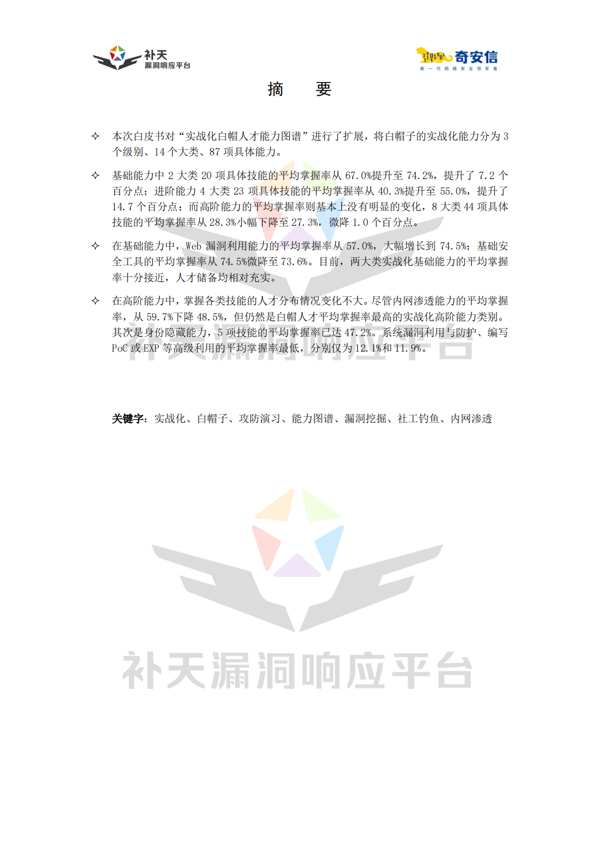 奇安信：2022中国实战化白帽人才能力白皮书 第3页