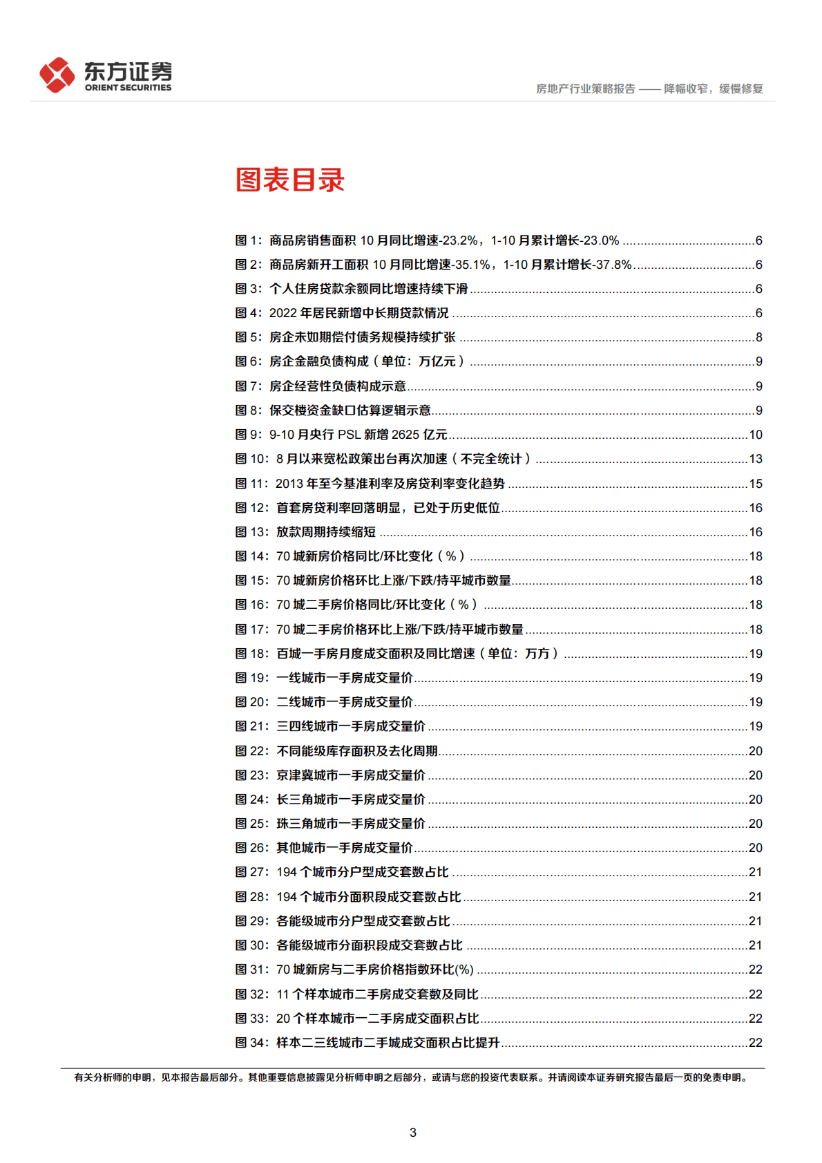 房地产行业2023年度投资策略：降幅收窄，缓慢修复 第3页