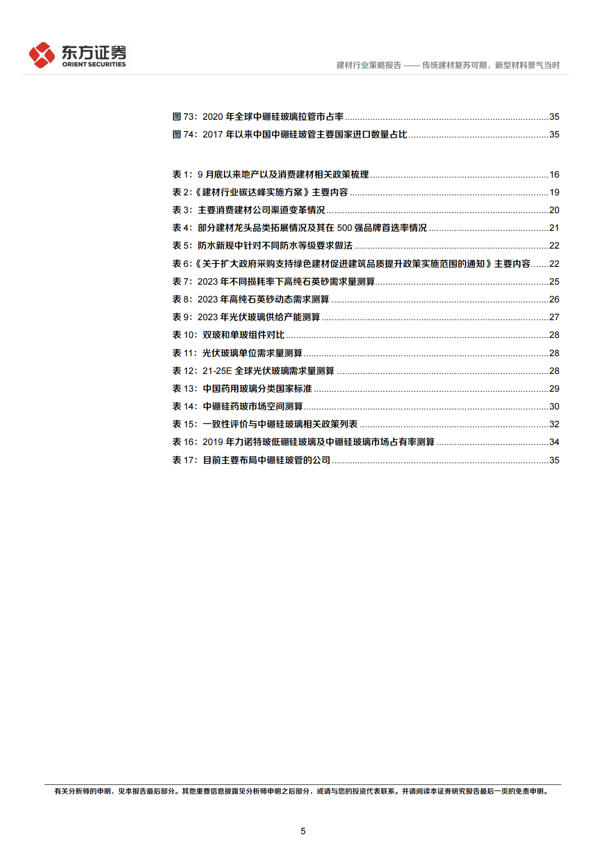 建材行业2023年度投资策略：传统建材复苏可期，新型材料景气当时 第5页