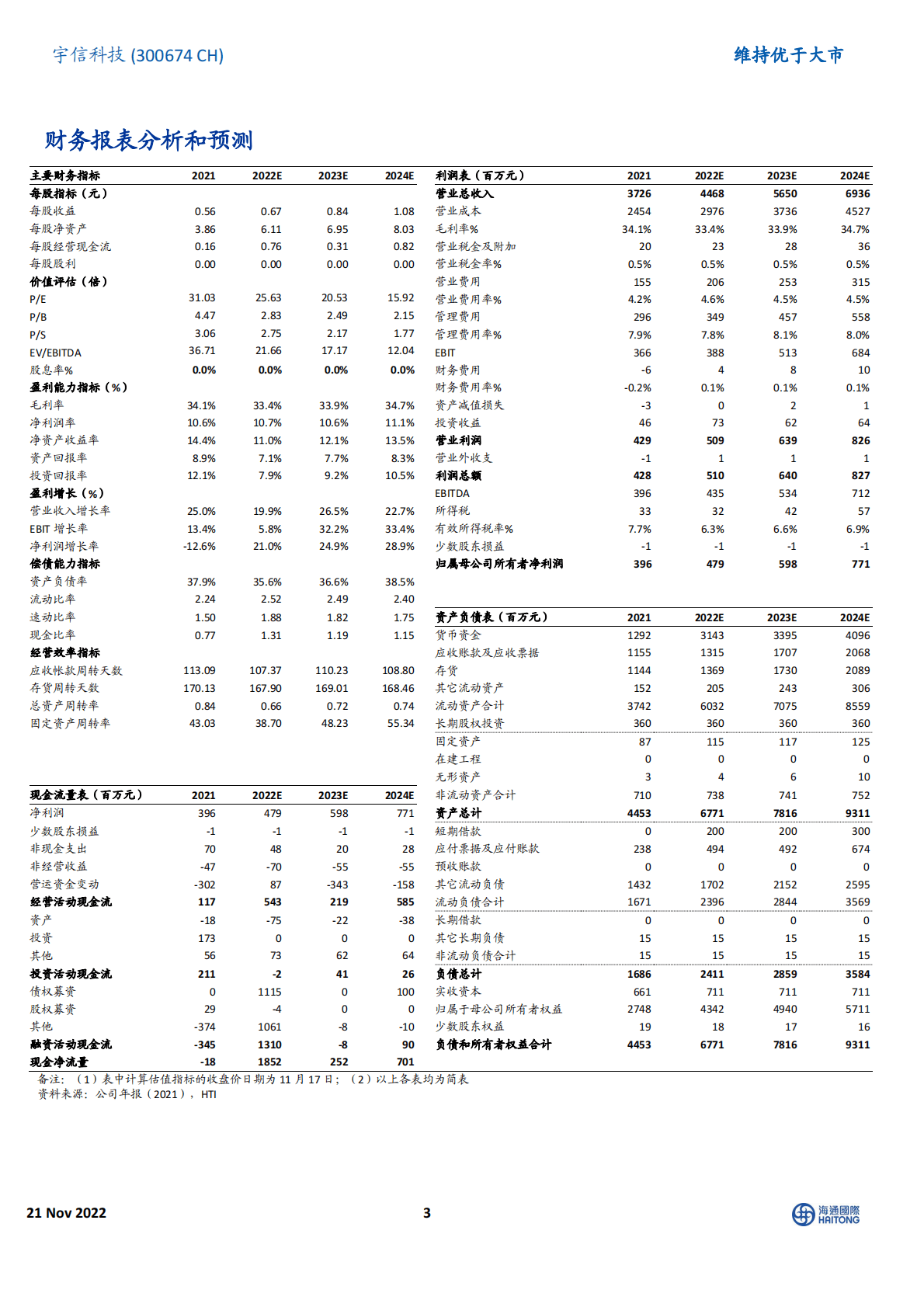 宇信科技：金融信创助力业务增长，公司单三季度营收同比增长47.75% 第3页
