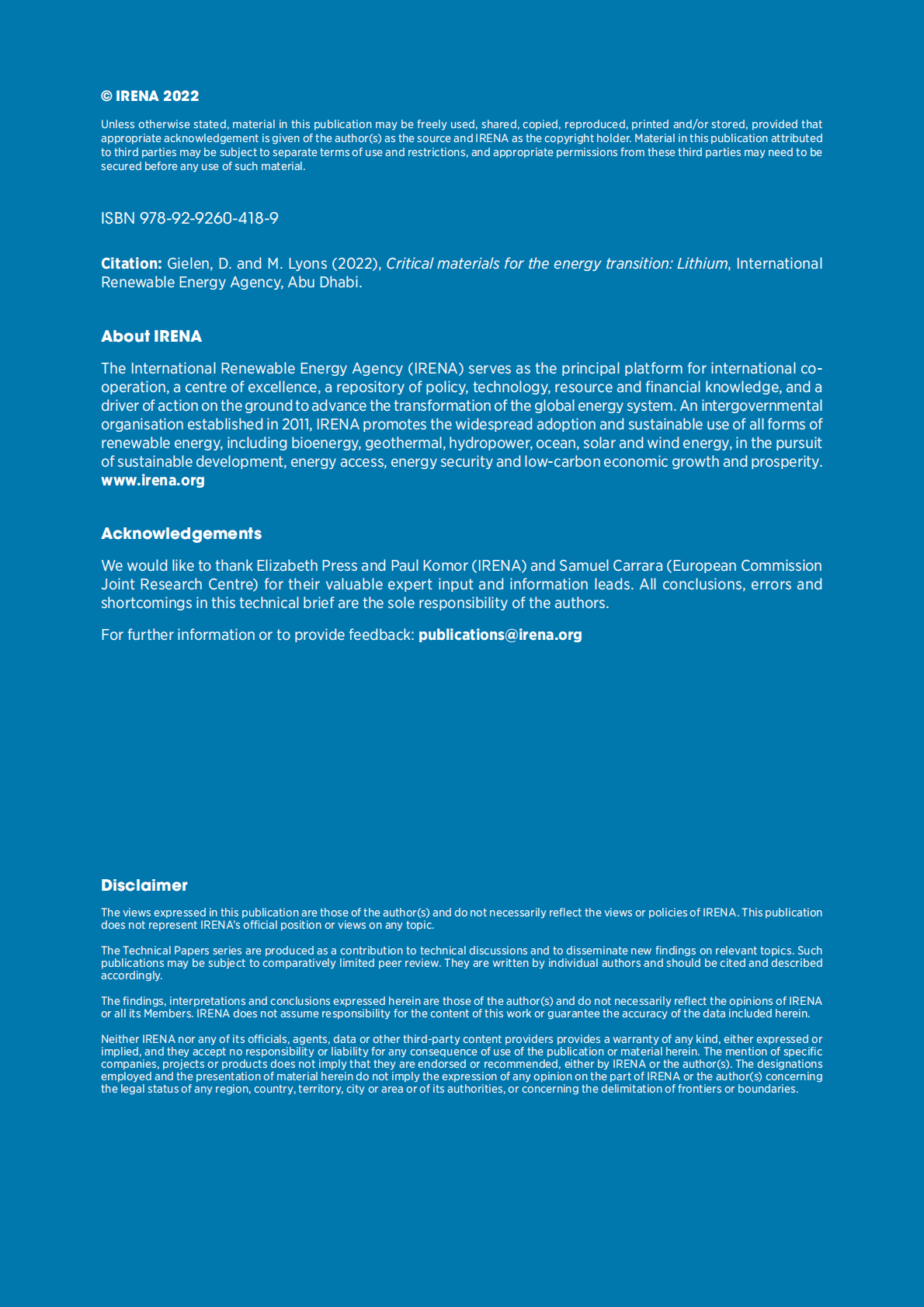 国际能源署：能源转型的关键矿物——锂【英文版】 第2页