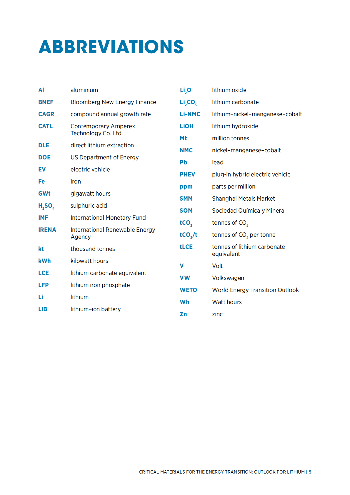 国际能源署：能源转型的关键矿物——锂【英文版】 第5页