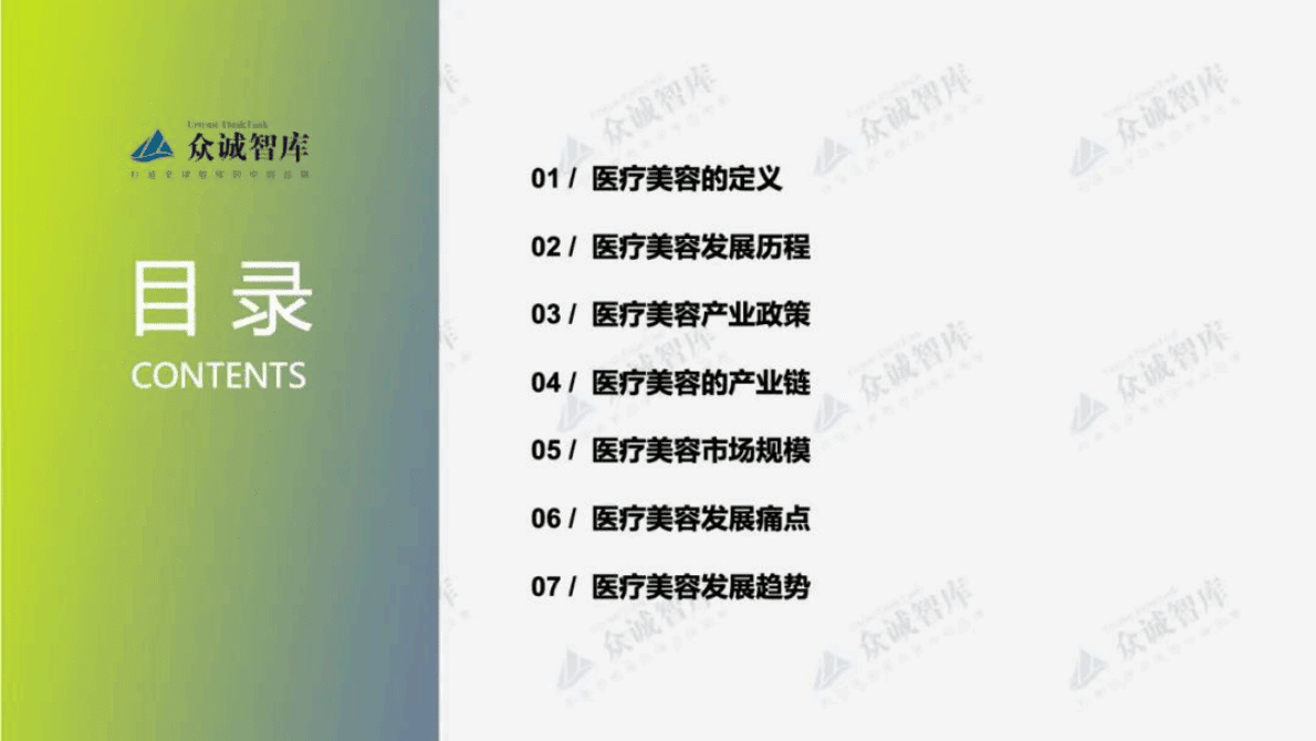 众诚智库：2022年中国医疗美容行业短报告 第2页