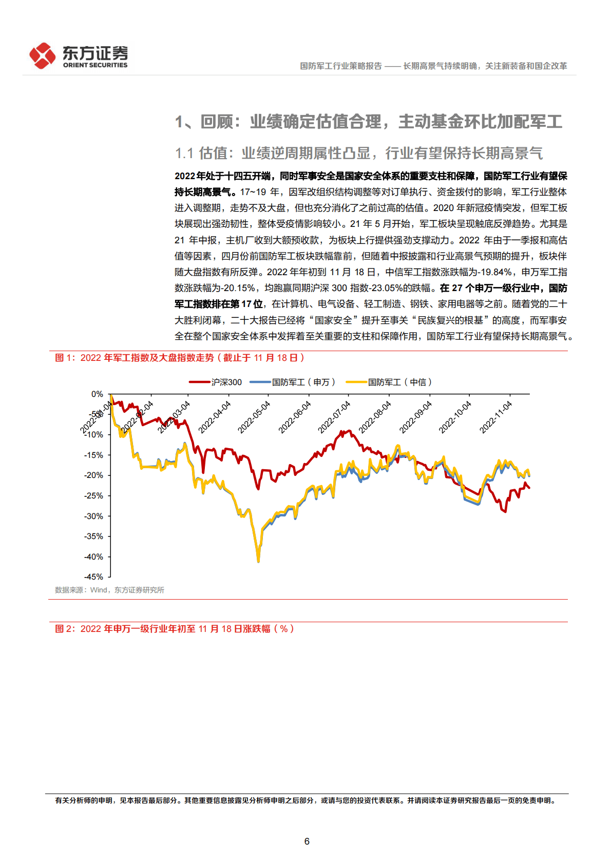 国防军工行业2023年度投资策略：长期高景气持续明确，关注新装备和国企改革 第6页