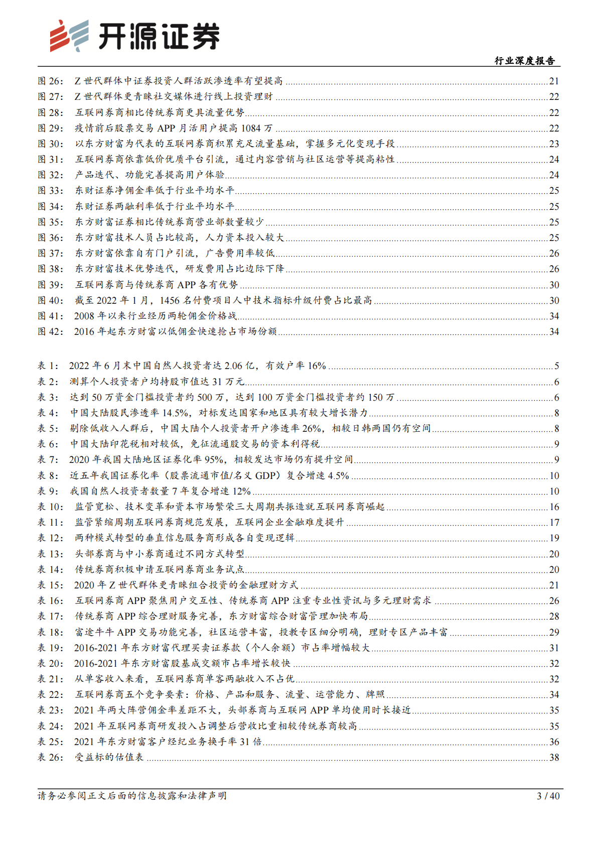 互联网券商行业深度报告：赛道空间和单客价值向好，市占率向龙头集中 第3页