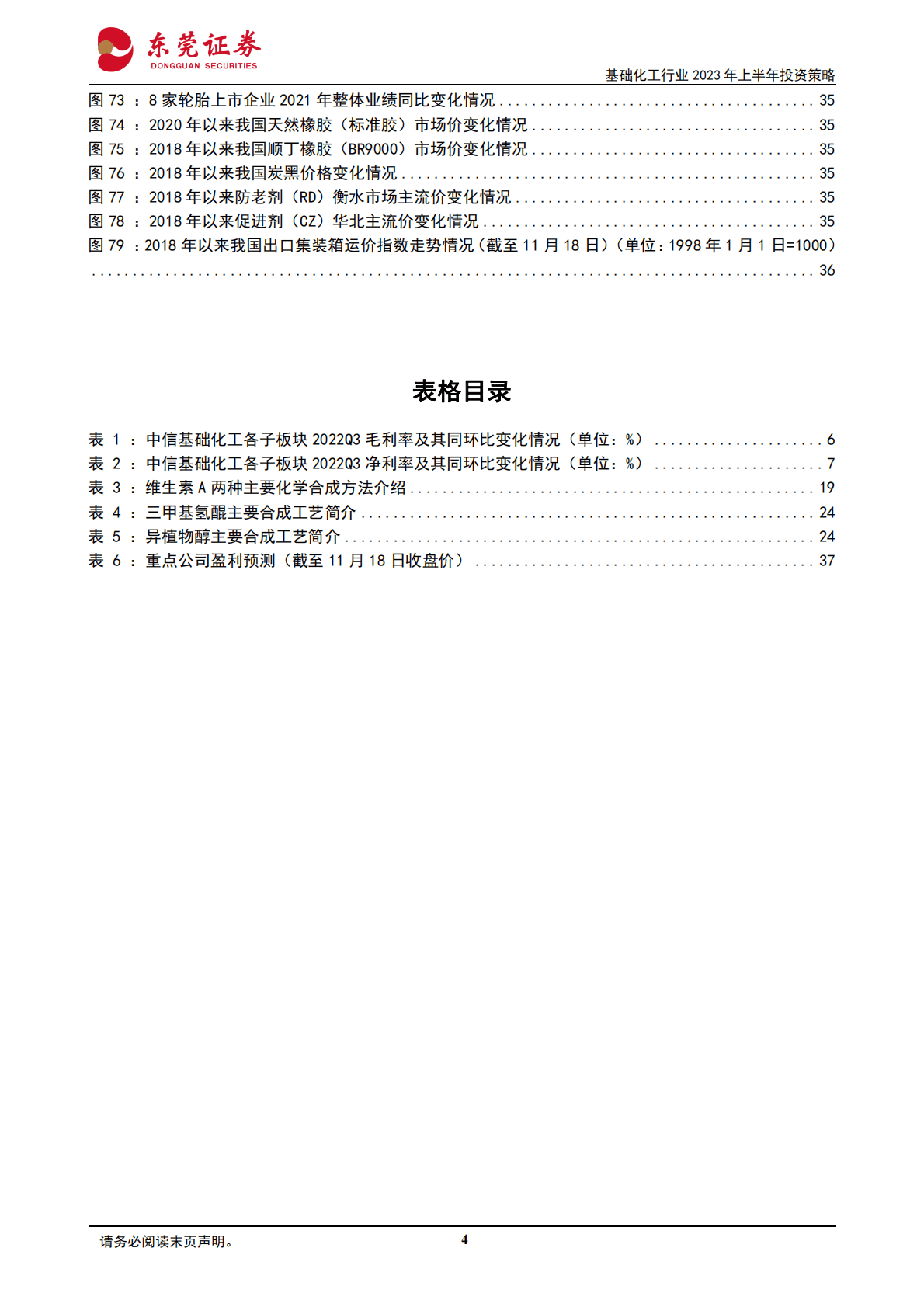 基础化工行业2023年上半年投资策略：冬去春来，复苏可期 第4页
