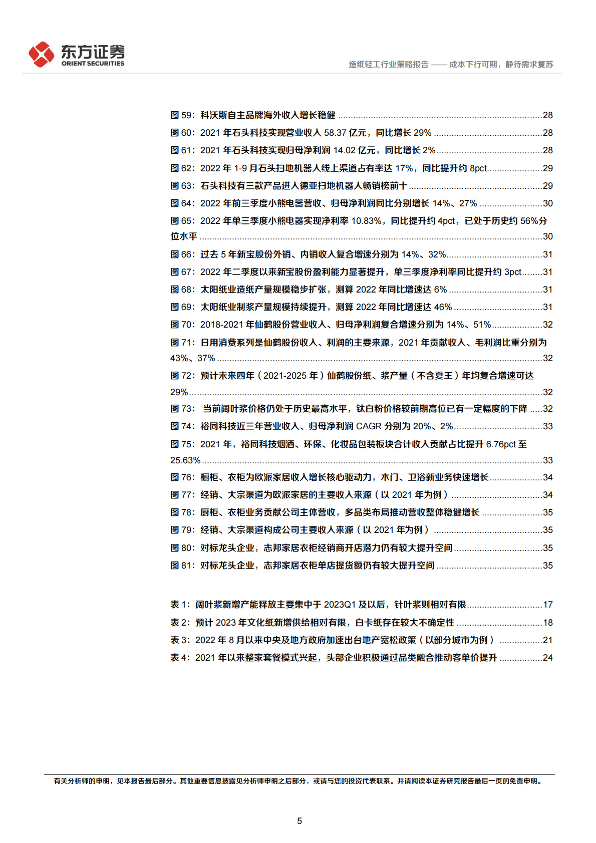 轻工行业2023年度投资策略：成本下行可期，静待需求复苏 第5页