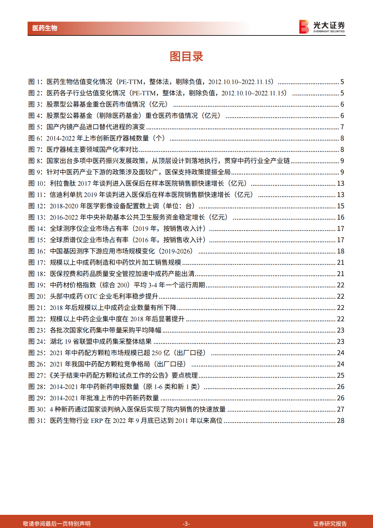 医药生物行业2023年投资策略：变中有机，紧抓医疗硬科技、中医药、创新药三大主线 第3页