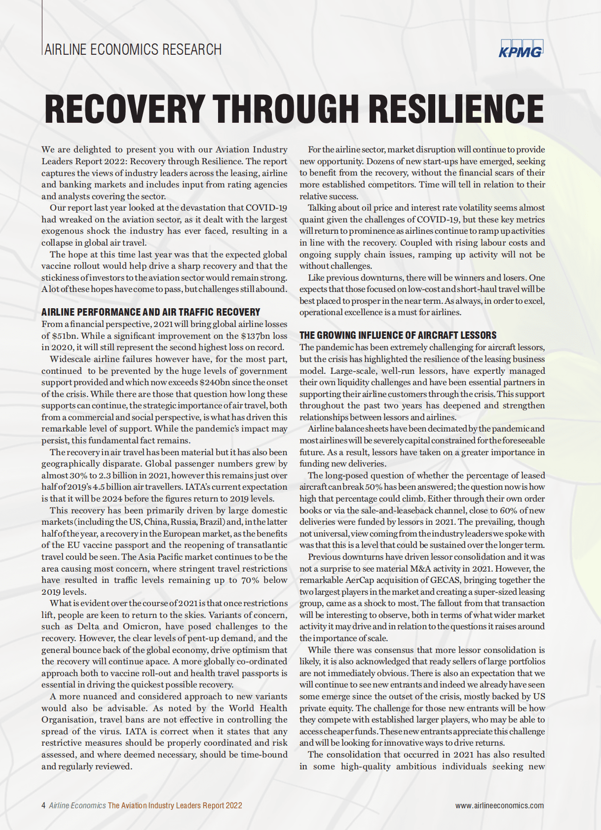 毕马威：2022年航空业领袖报告【英文版】 第6页