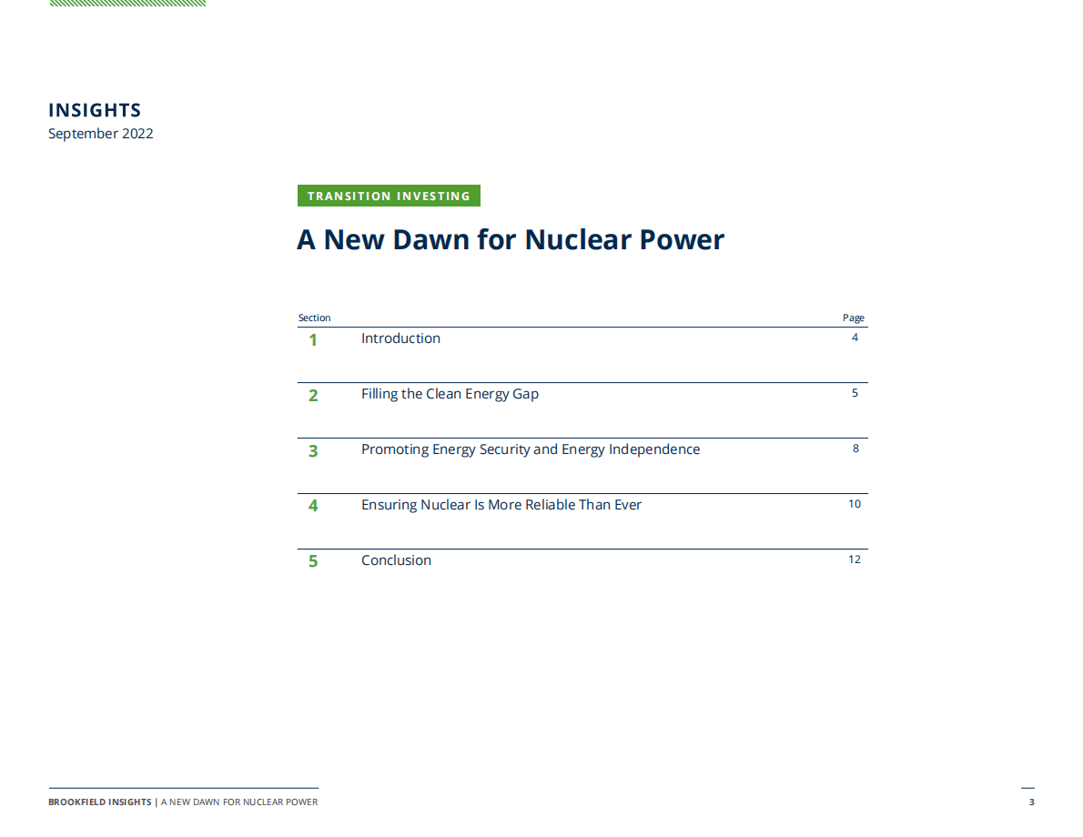 Brookfield：核能的新曙光白皮书【英文版】 第3页