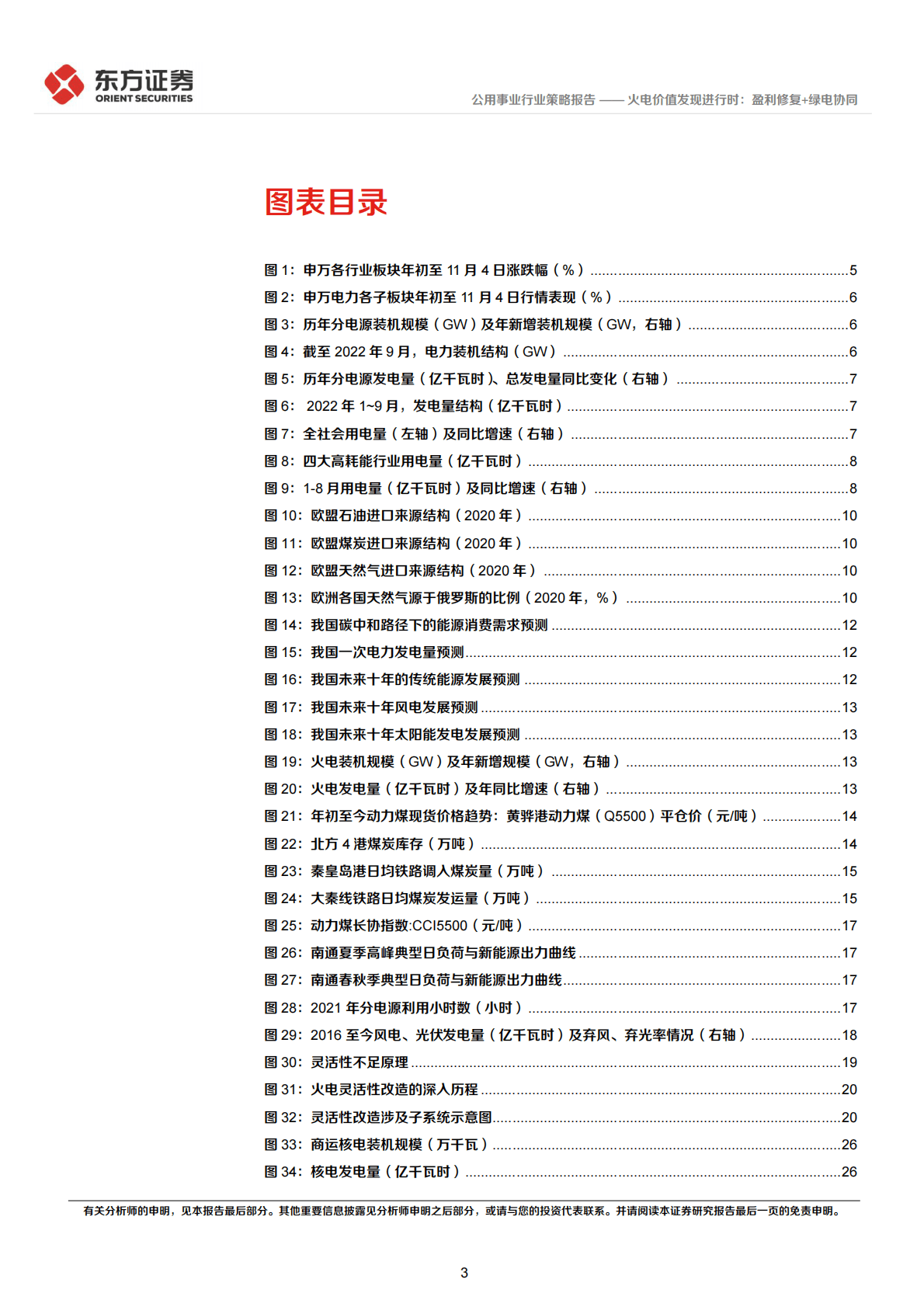 电力行业2023年度投资策略：火电价值发现进行时：盈利修复+绿电协同 第3页