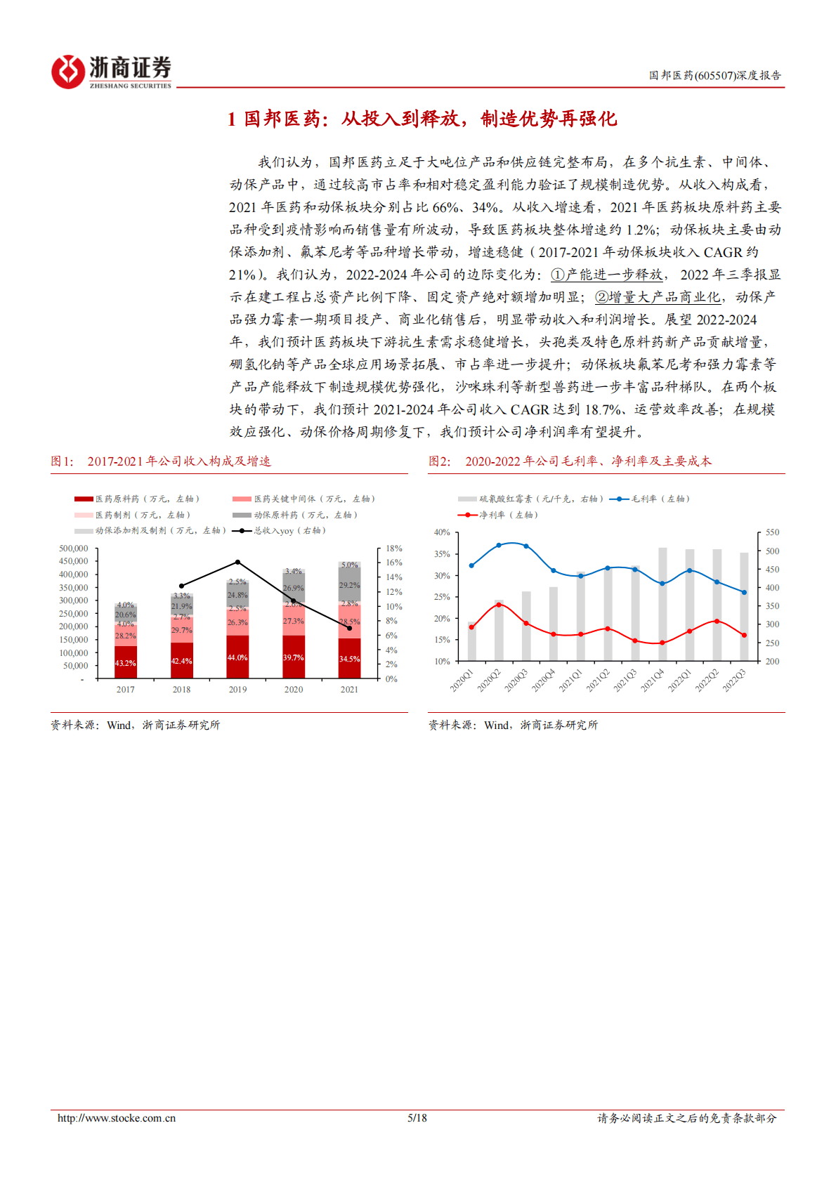 国邦医药：国邦医药深度报告：动保弹性体现的大吨位原料药公司 第5页